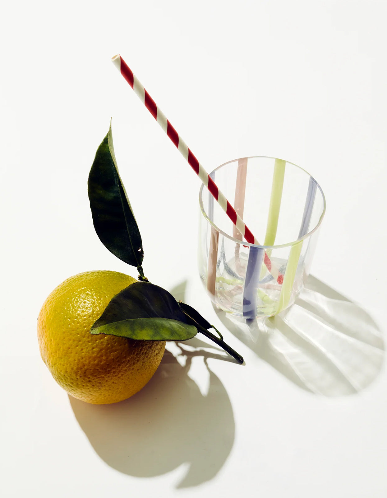 Tumbler Glass 2 Pack Set - Neptune Stripe