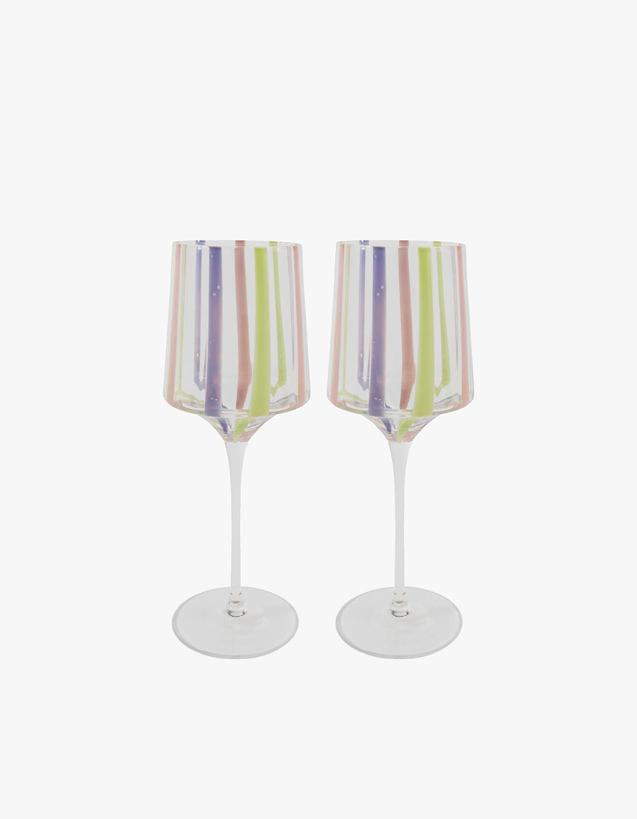 Wine Glass 2 Pack Set - Neptune Stripe