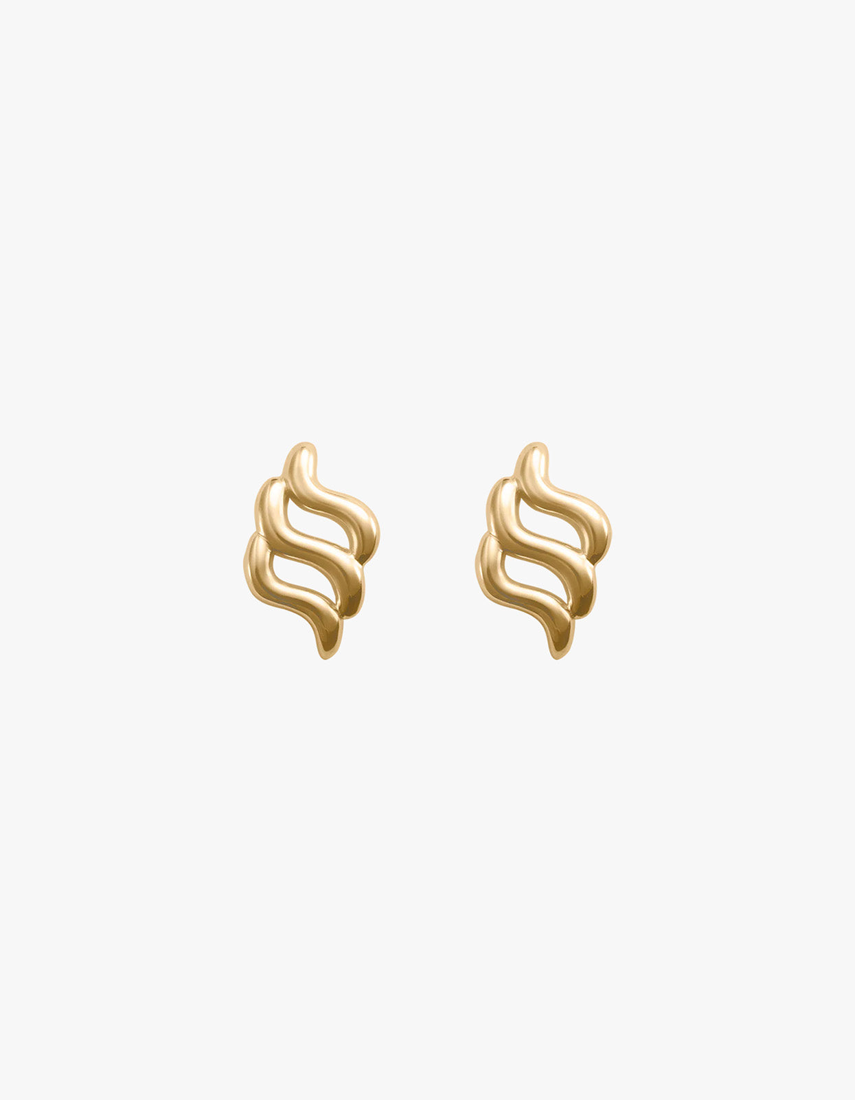 Arise Oversized Studs - 18K Gold Plated