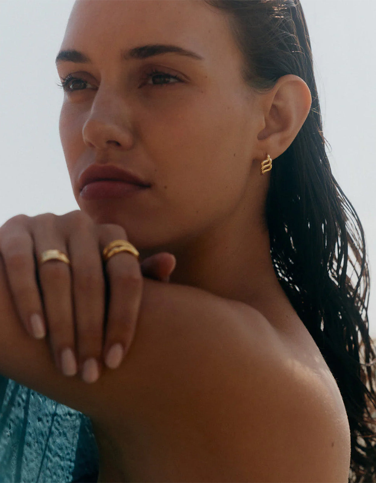 Arise Oversized Studs - 18K Gold Plated