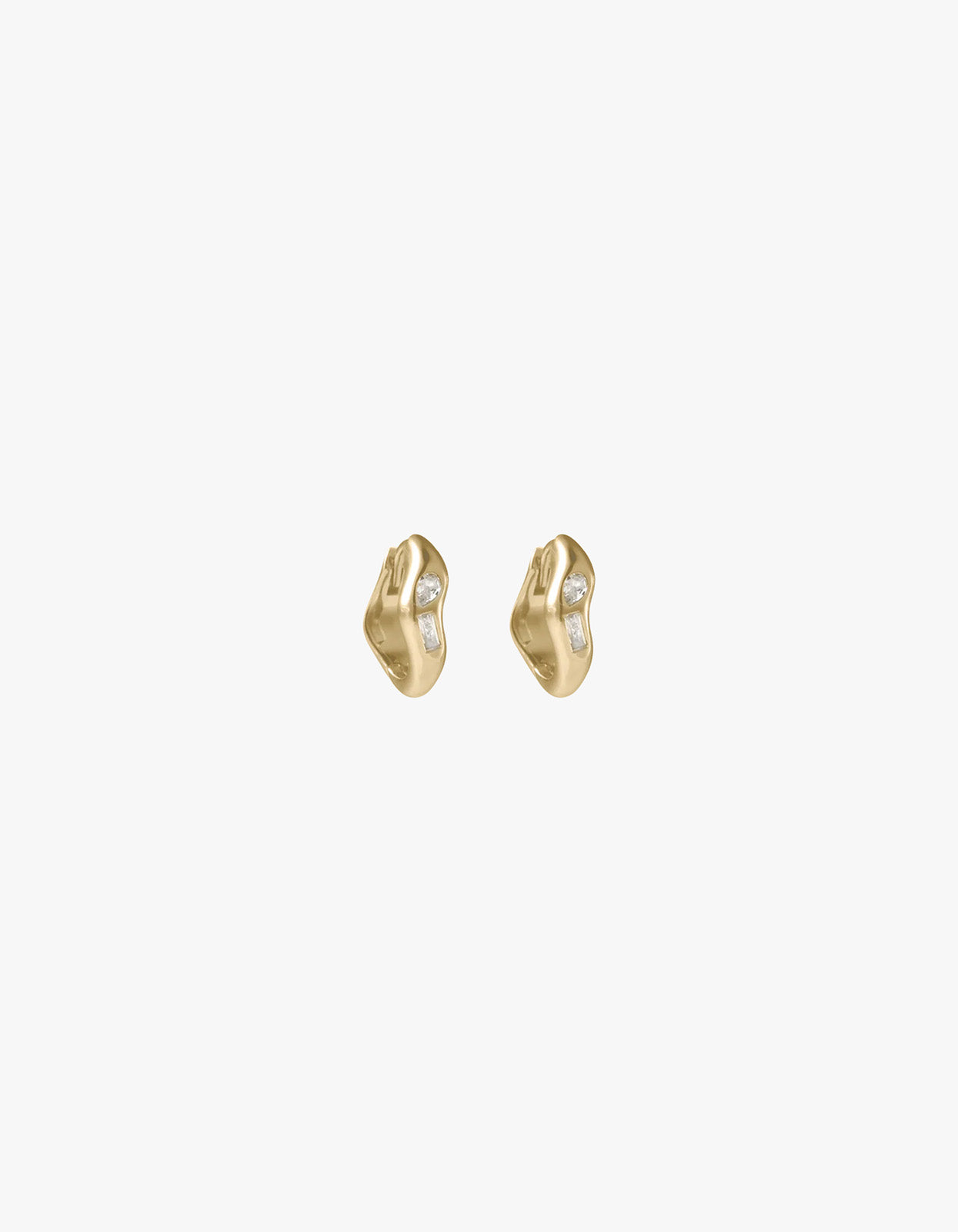 Place Hoops - 18K Gold Plated