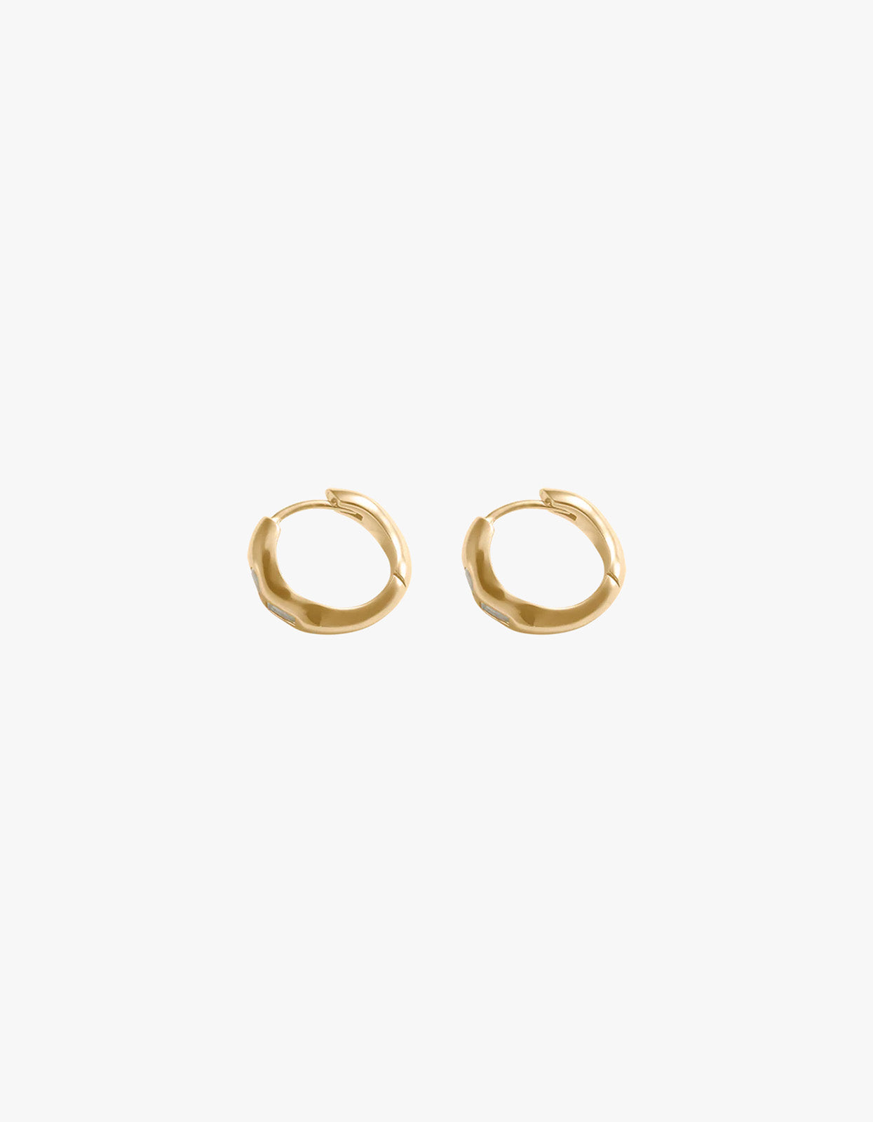 Place Hoops - 18K Gold Plated