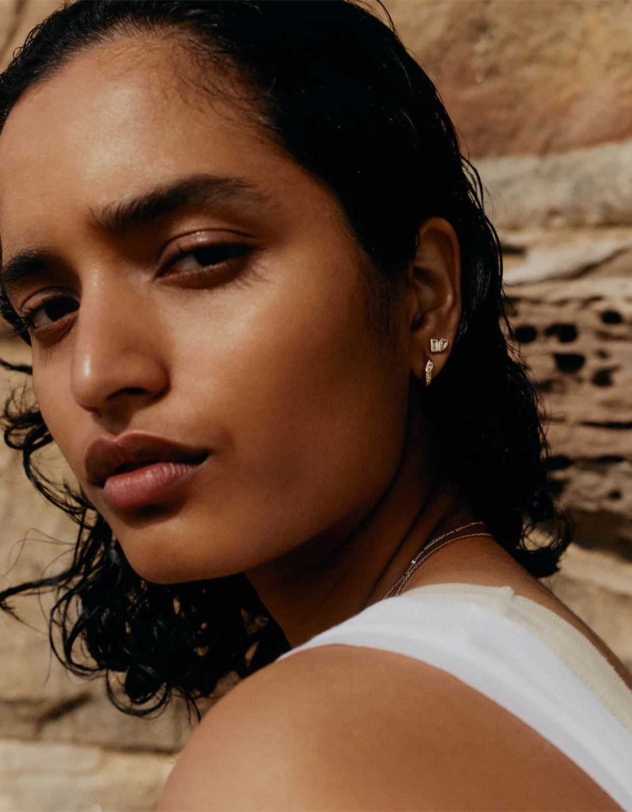 Place Hoops - 18K Gold Plated