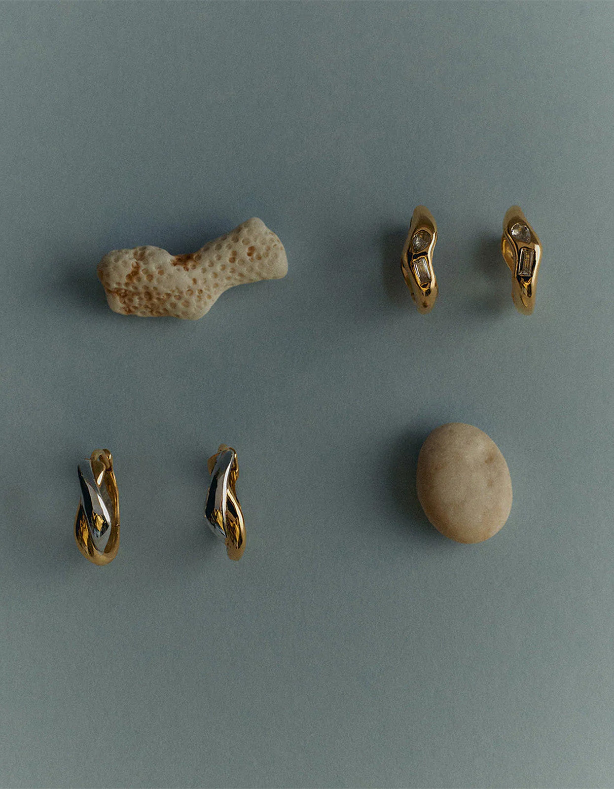 Place Hoops - 18K Gold Plated