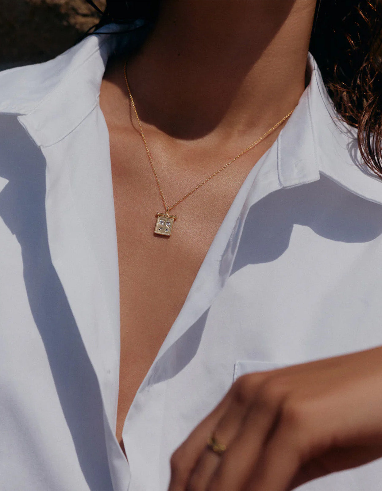 Place Pendant Necklace - 18K Gold Vermeil