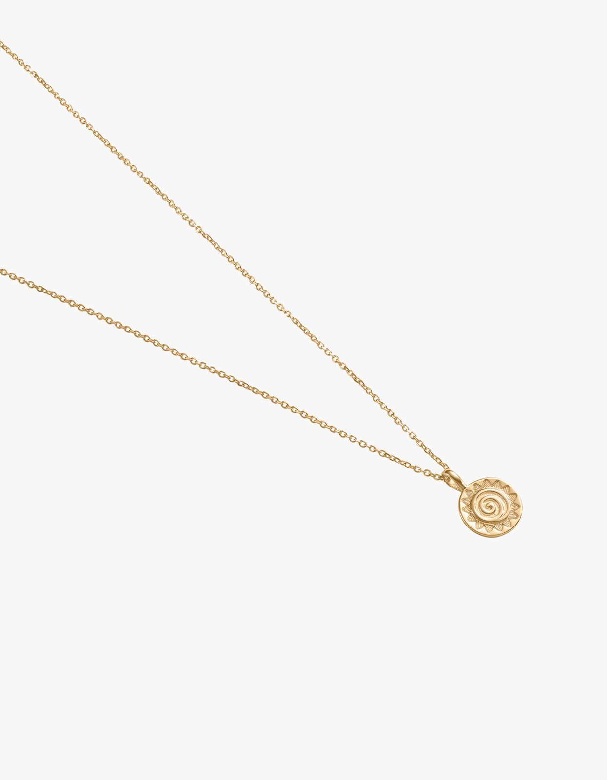 Solara Coin Necklace - 18K Gold Vermeil