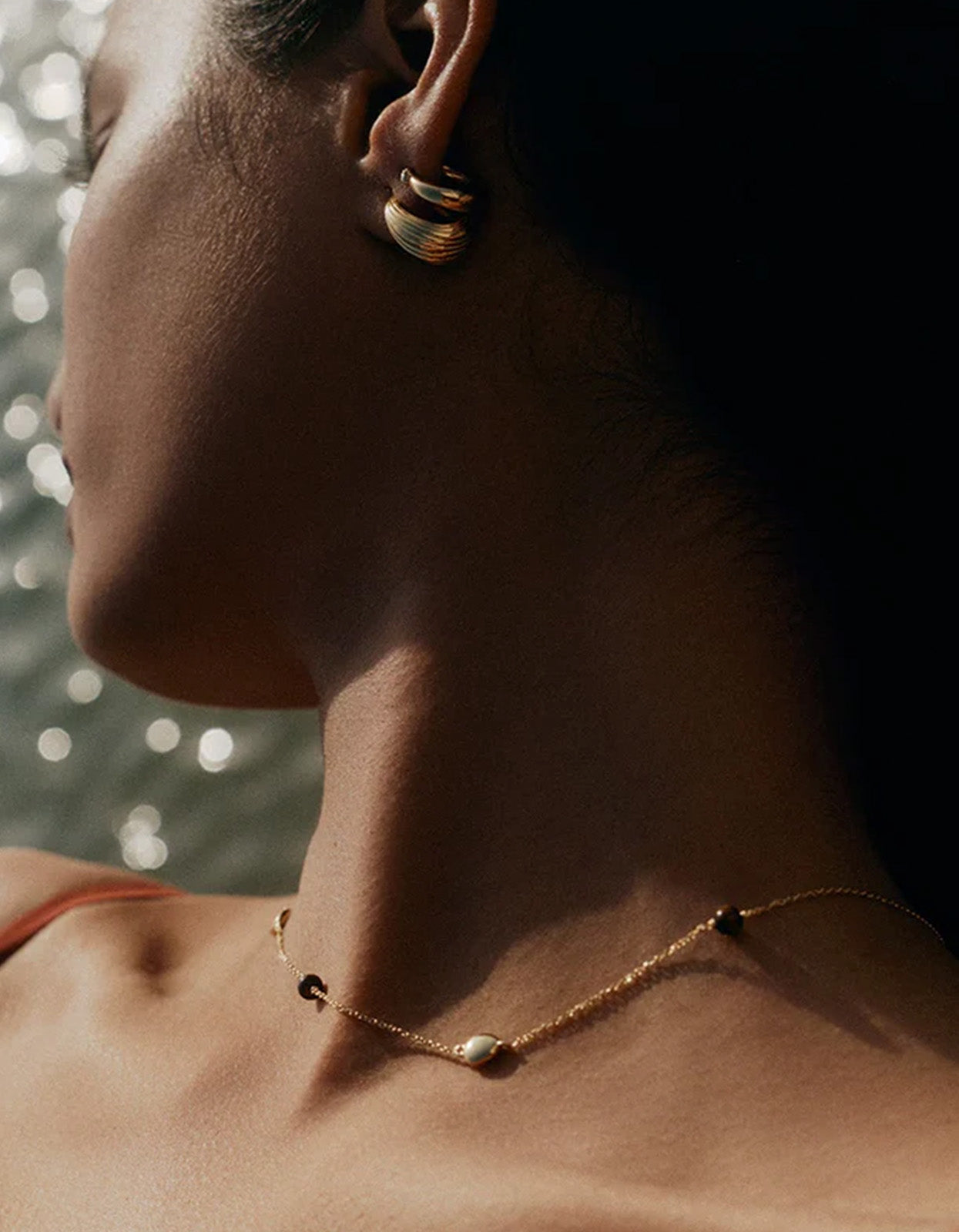 Tempo Tigers Eye Necklace - 18K Gold Vermeil