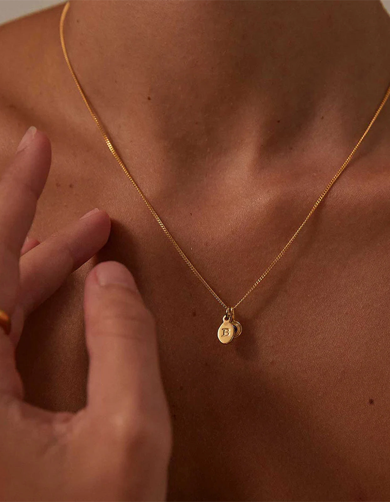 Initial Necklace - 18K Gold Vermeil