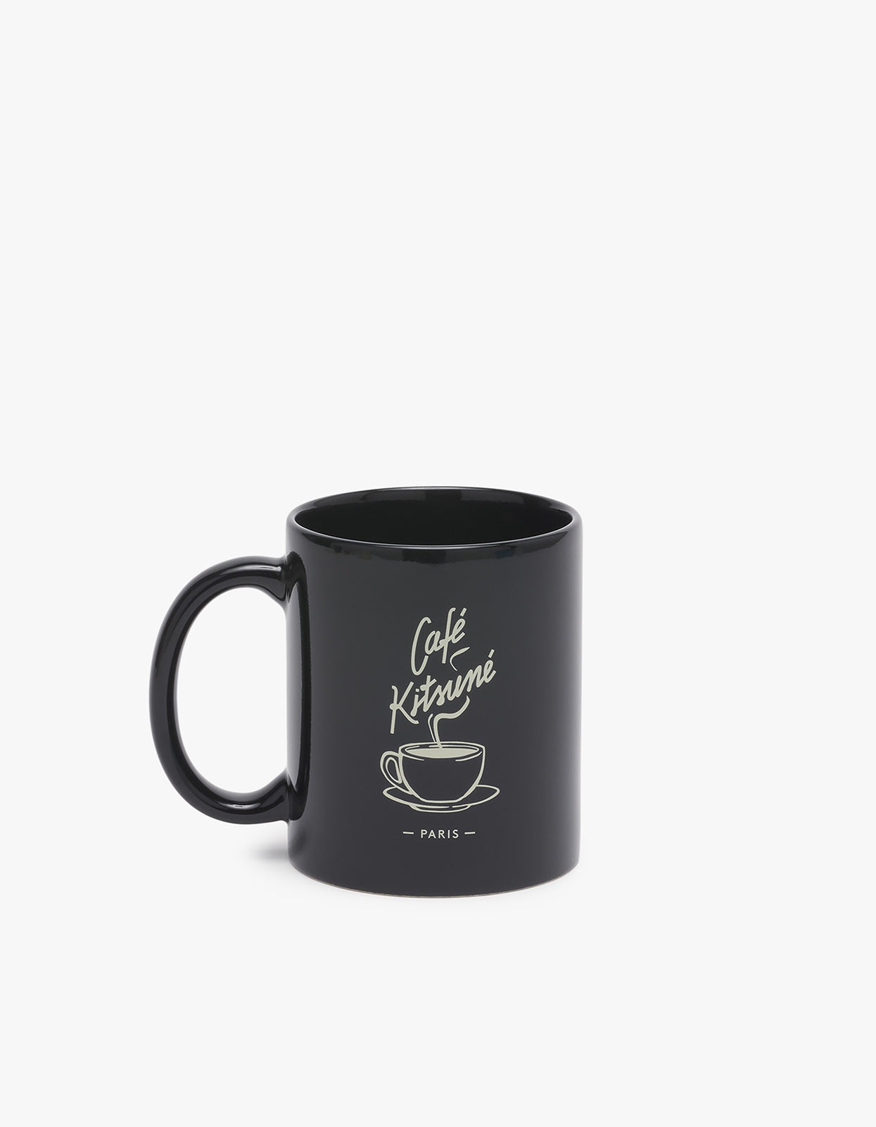 Cafe Kitsune Coffee Cup Mug - Black