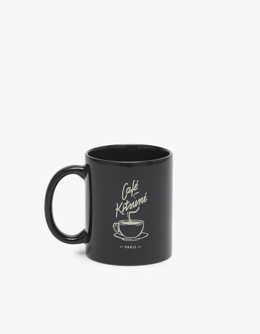 Cafe Kitsune Coffee Cup Mug - Black