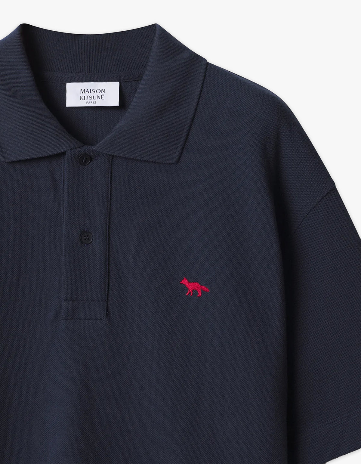 Red Profile Fox Comfort Polo - Classic Navy