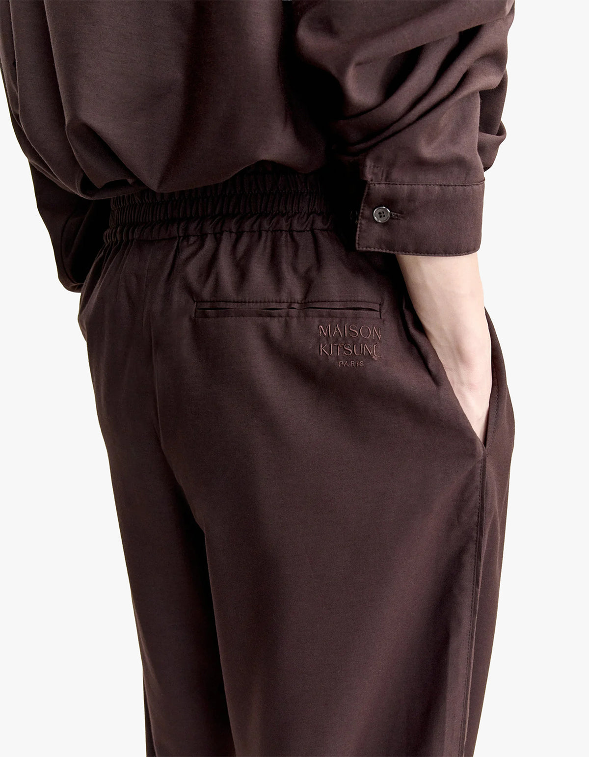 Festive Fluide Pants - Dark Wood