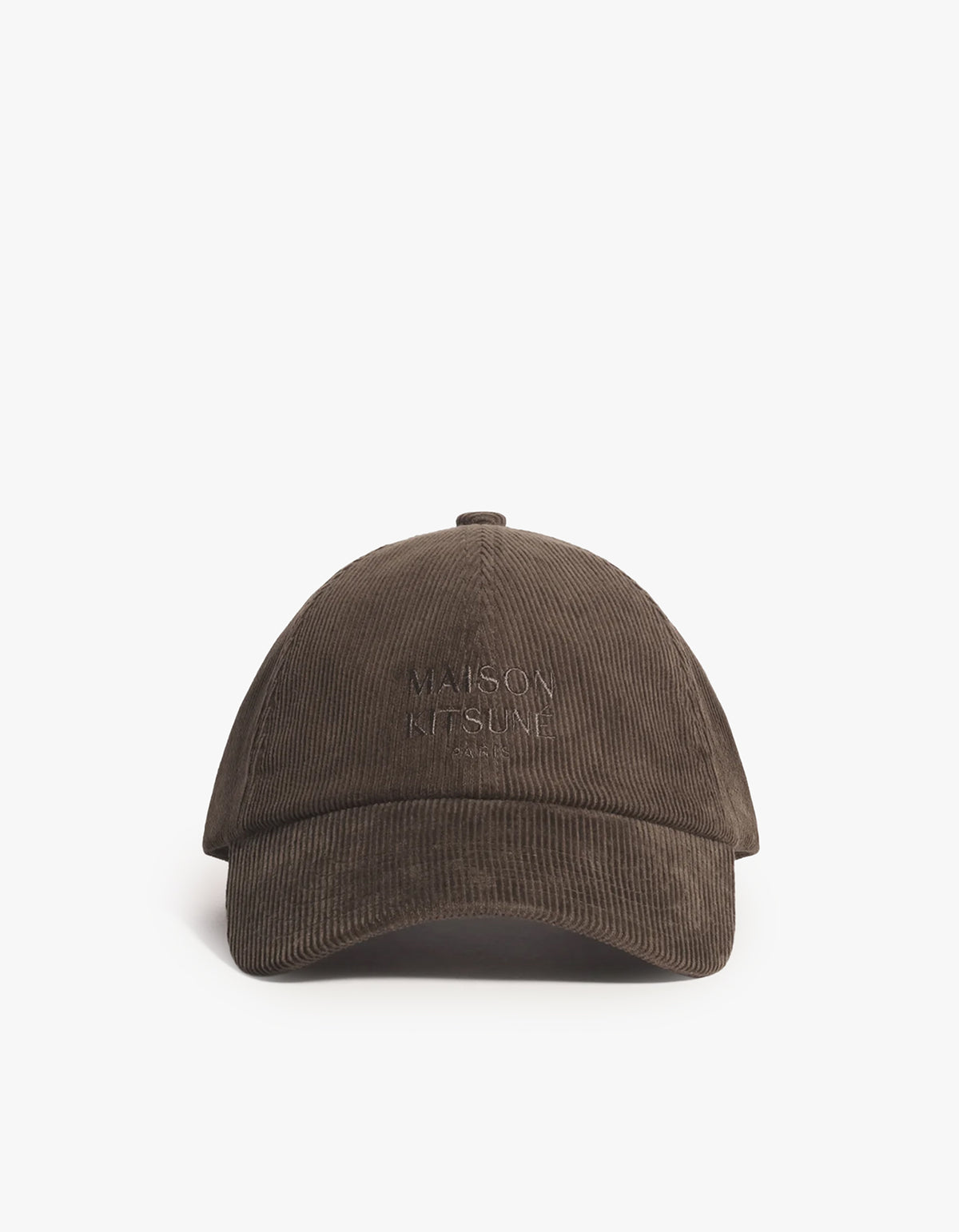 Maison Kitsune Paris Corduroy Cap - Cobblestone