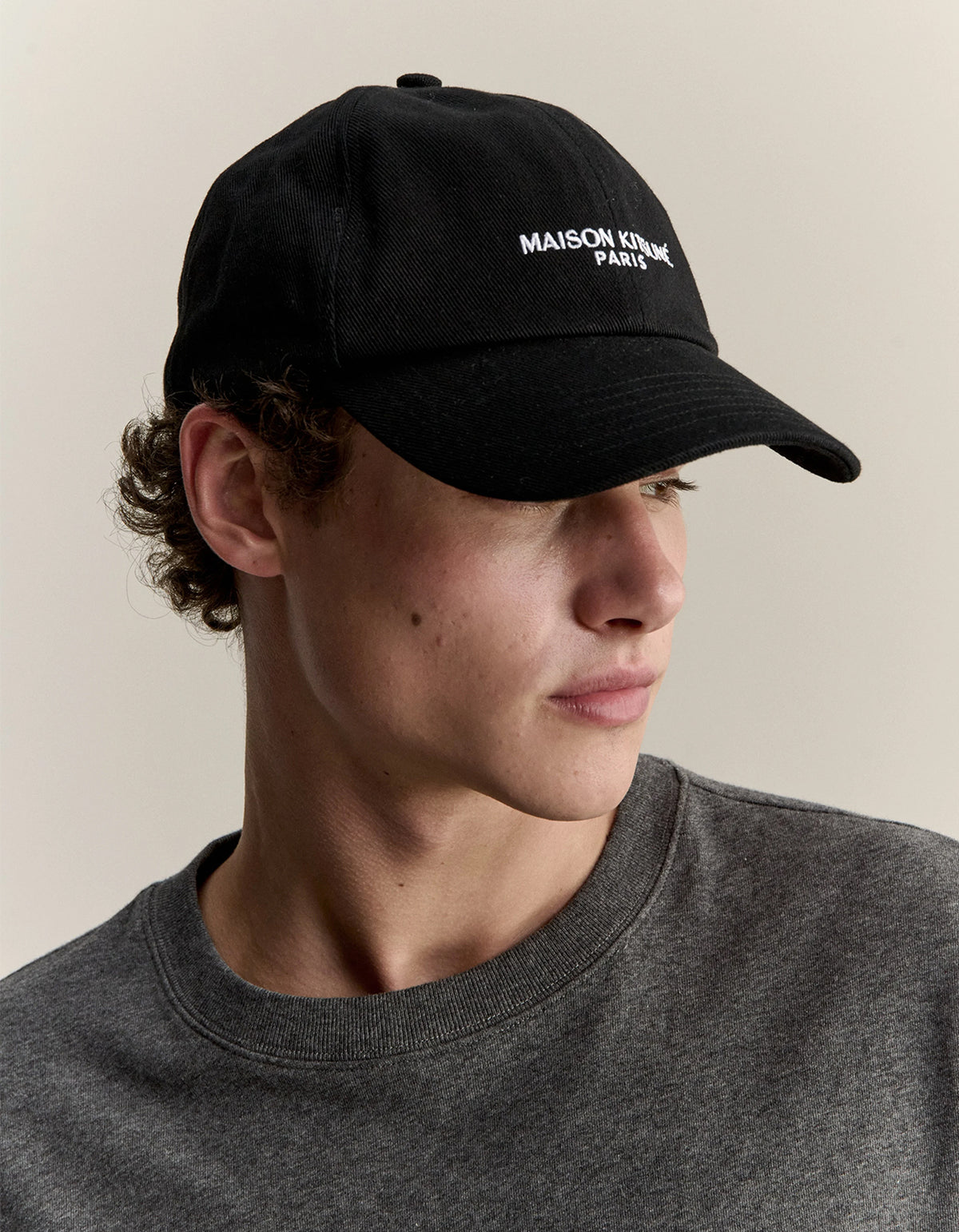 Maison Kitsune Paris Cap - Black