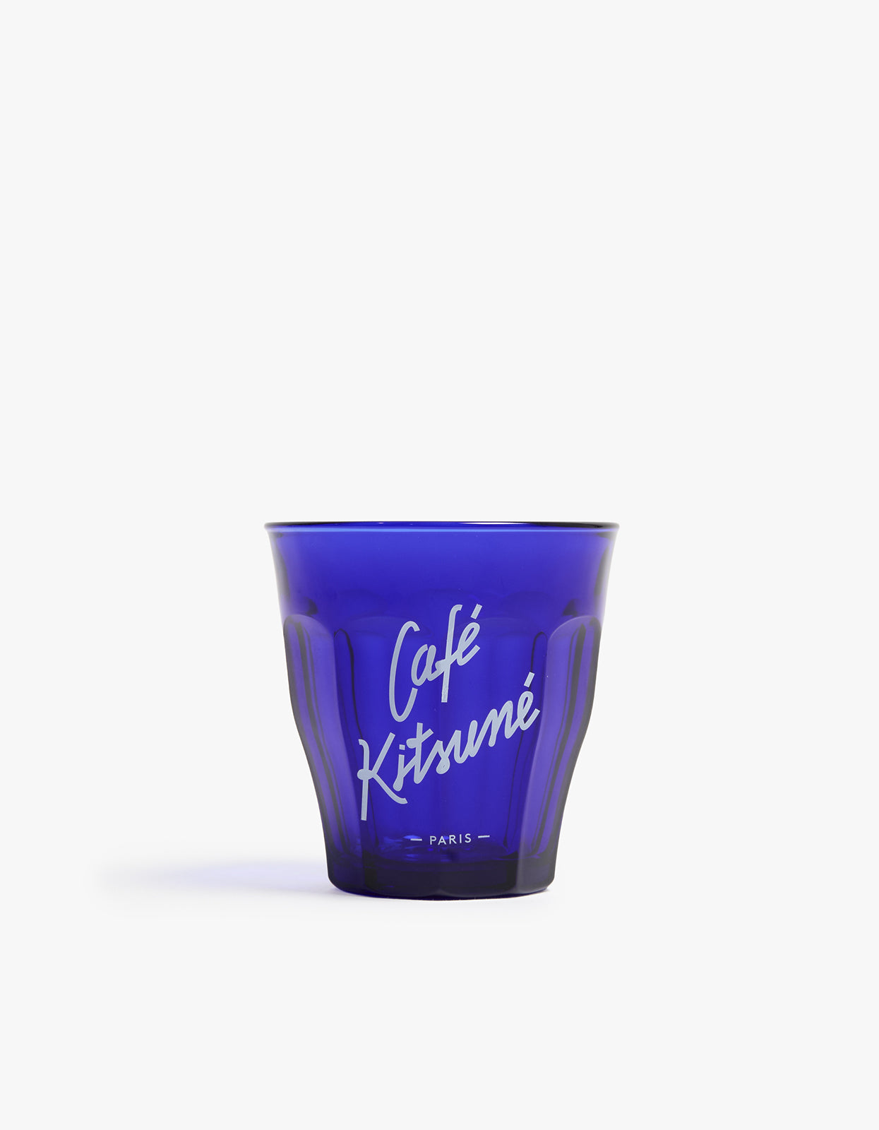 Cafe Kitsune Duralex Glass 250ml - Bleu Denim