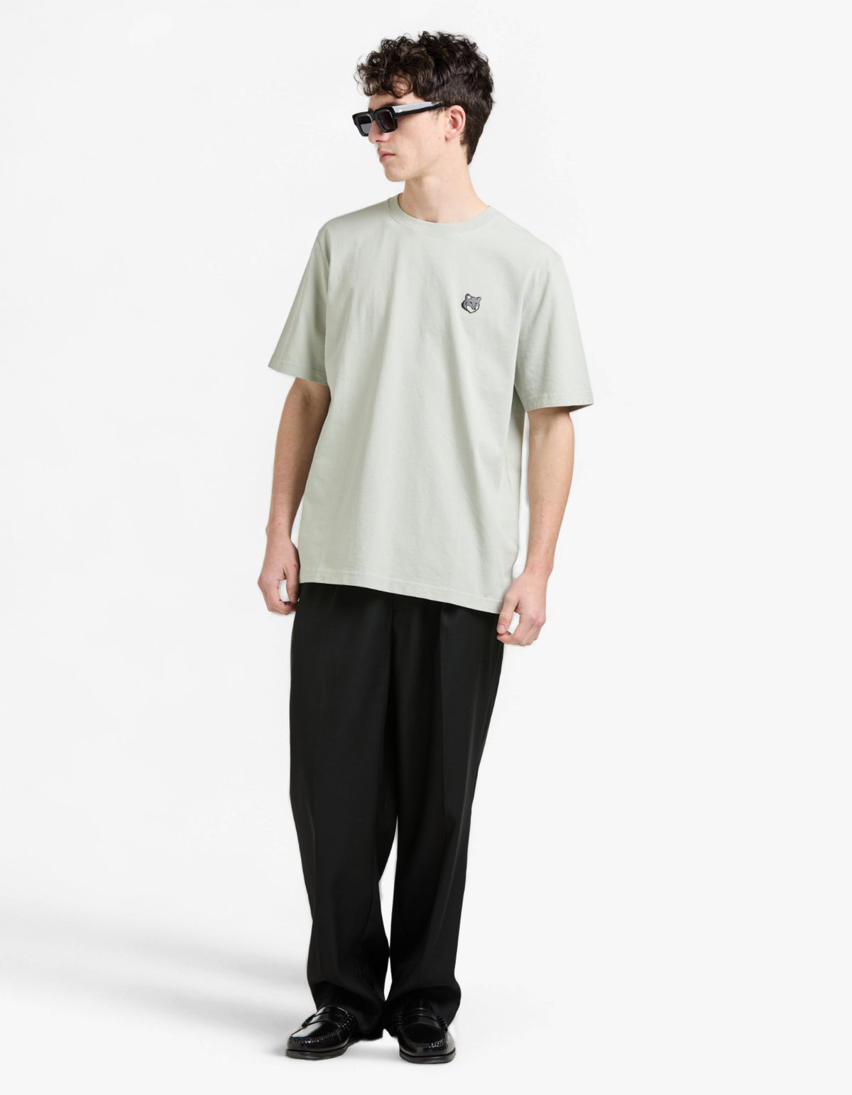 Fox Head Comfort T Shirt - Stone Green