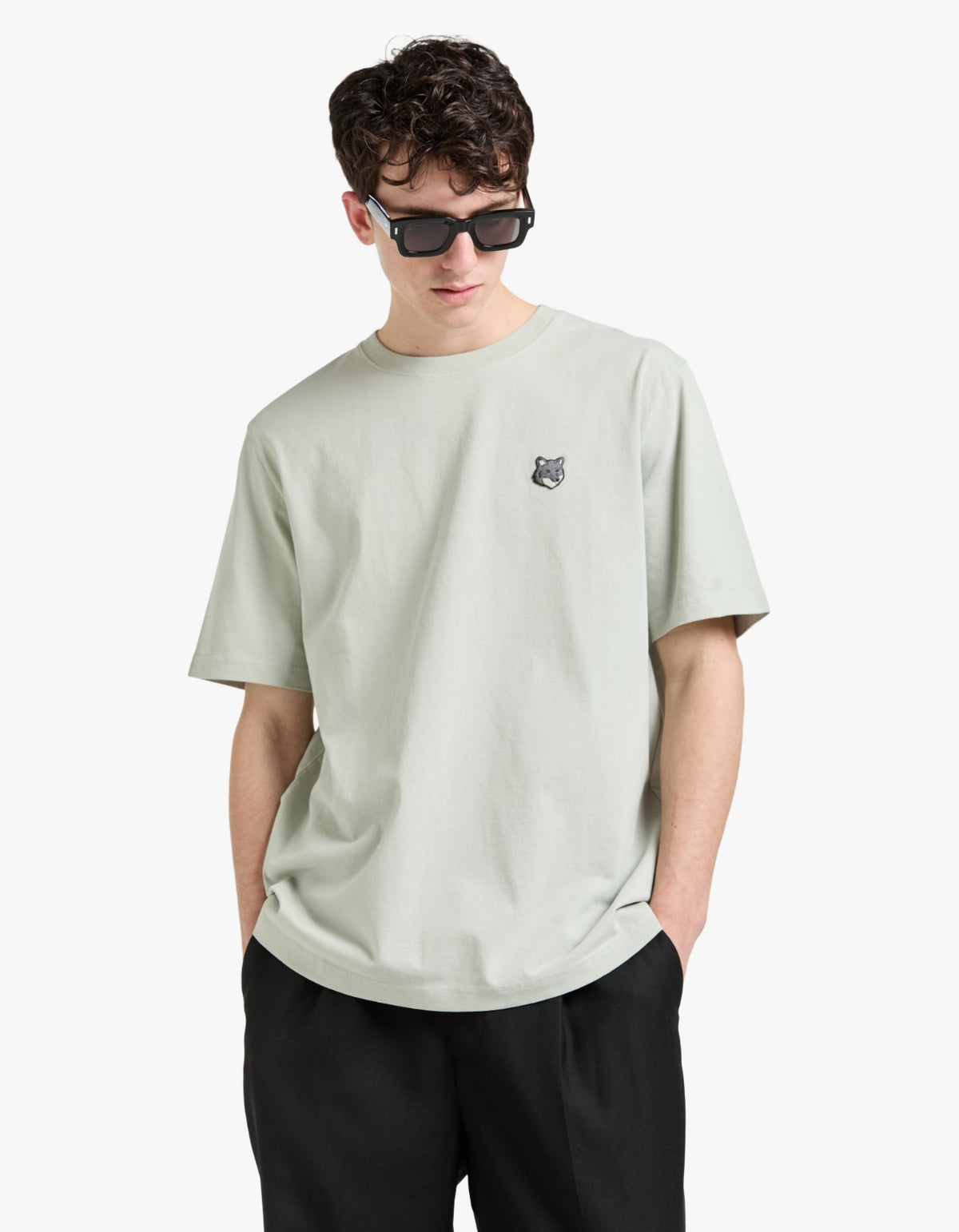 Fox Head Comfort T Shirt - Stone Green