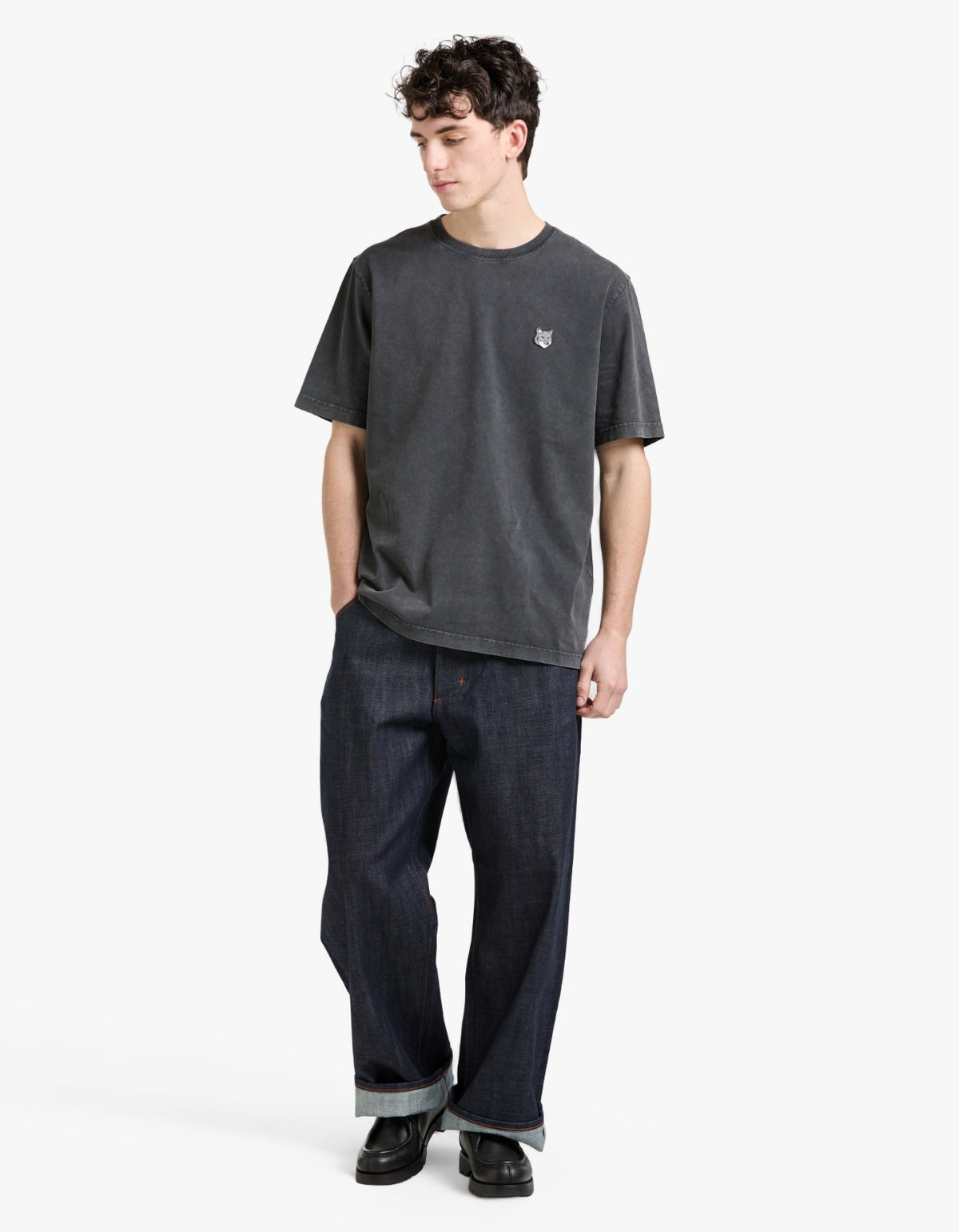 Fox Head Faded Comfort T Shirt - Black Faded