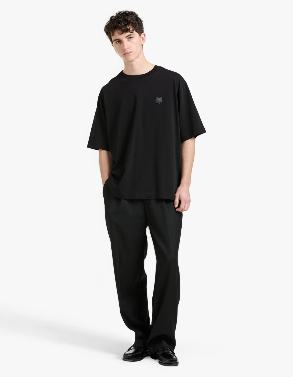 Fox Head Oversize T Shirt - Black