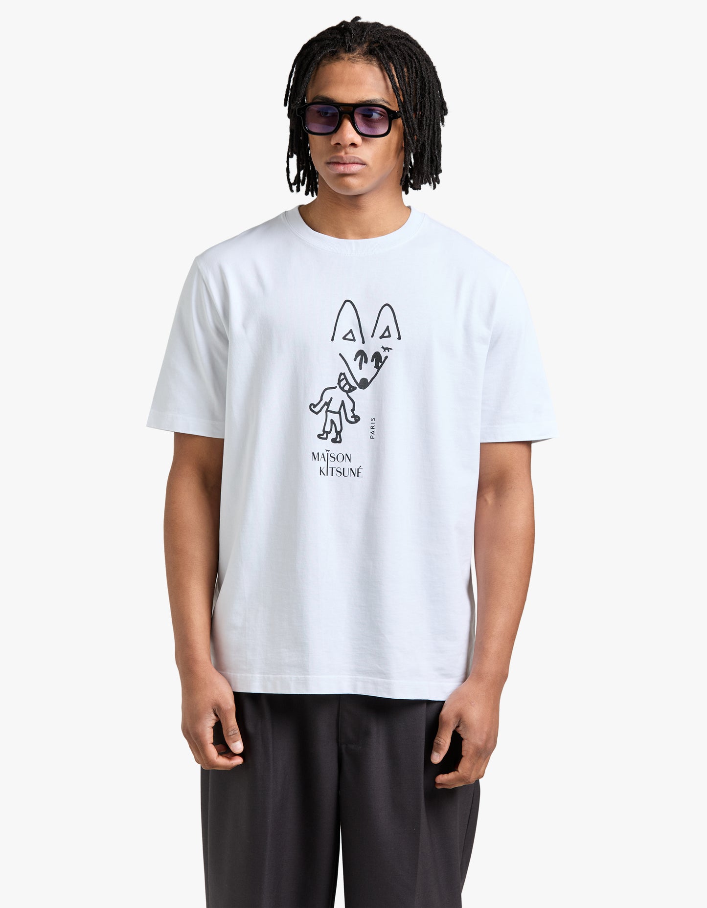 Party Fox Comfort T Shirt - White