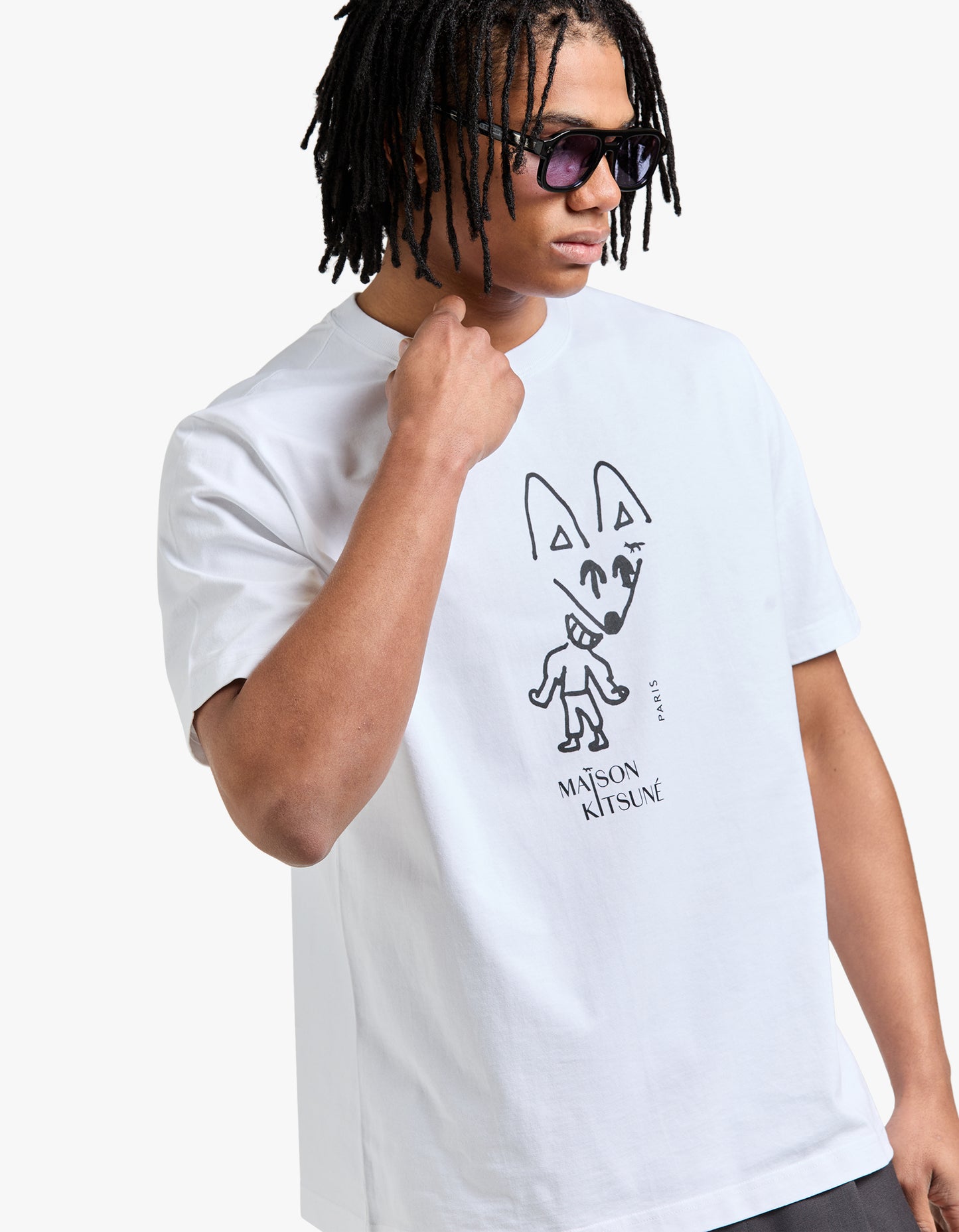 Party Fox Comfort T Shirt - White