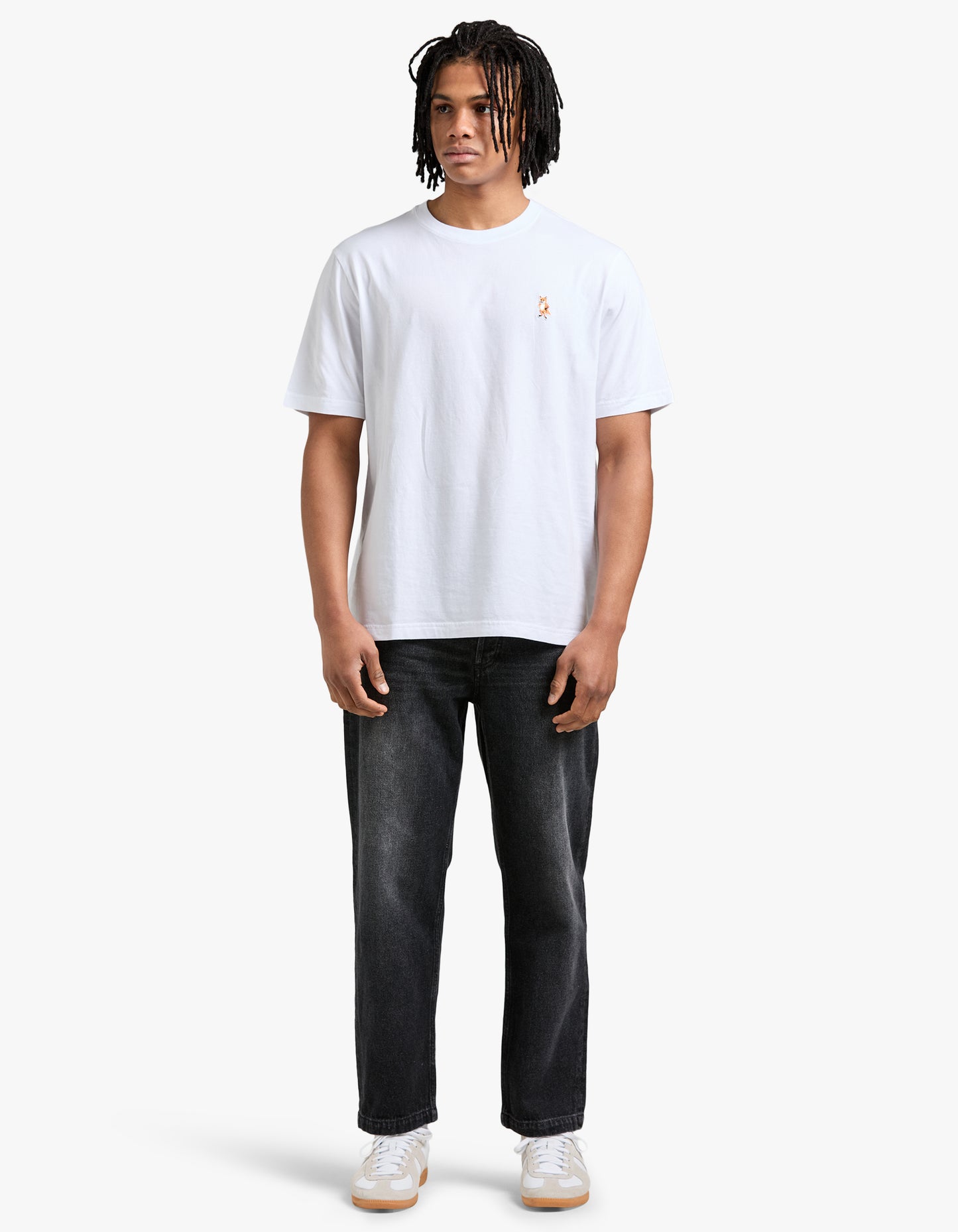 Standing Fox Comfort T Shirt - White