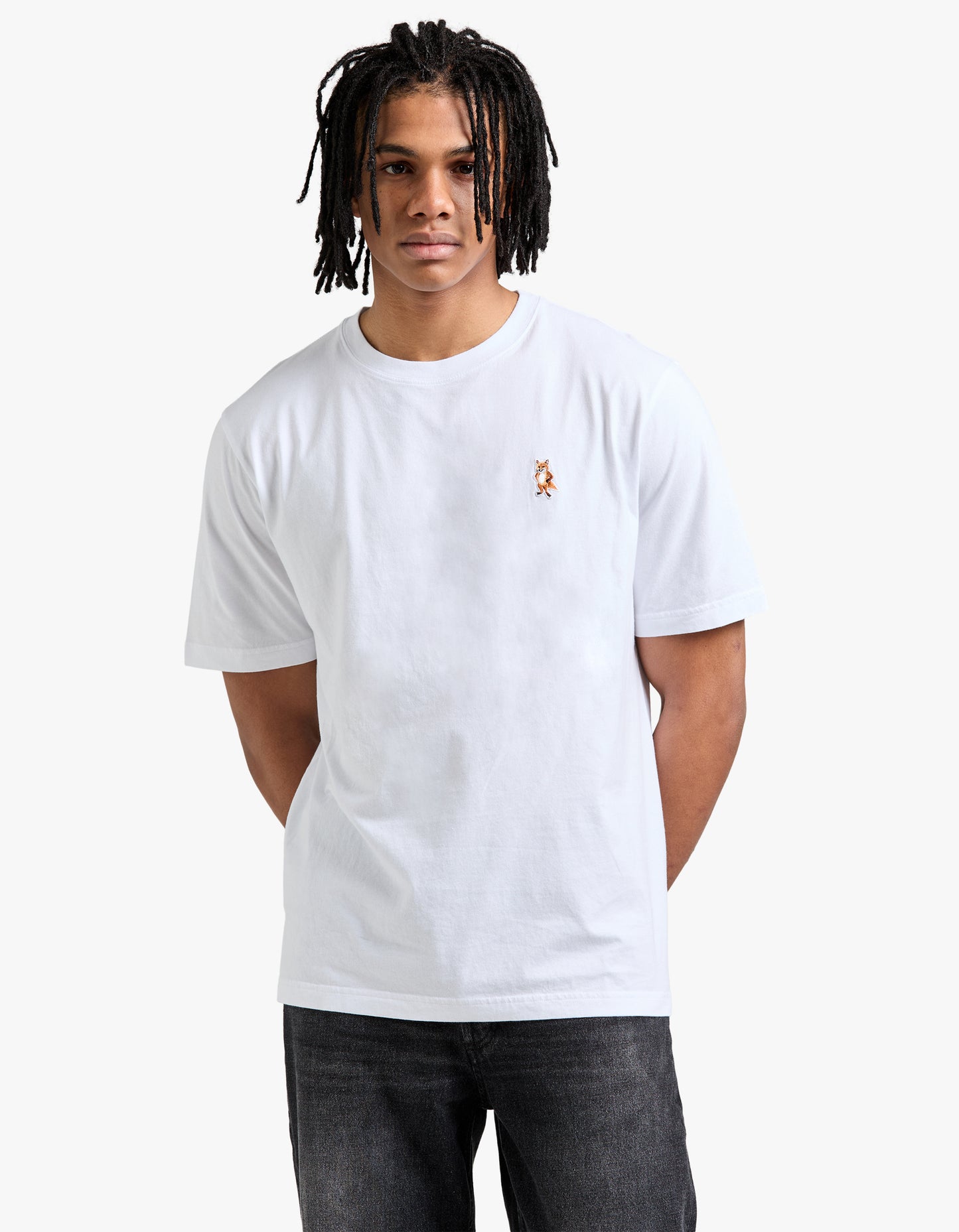 Standing Fox Comfort T Shirt - White