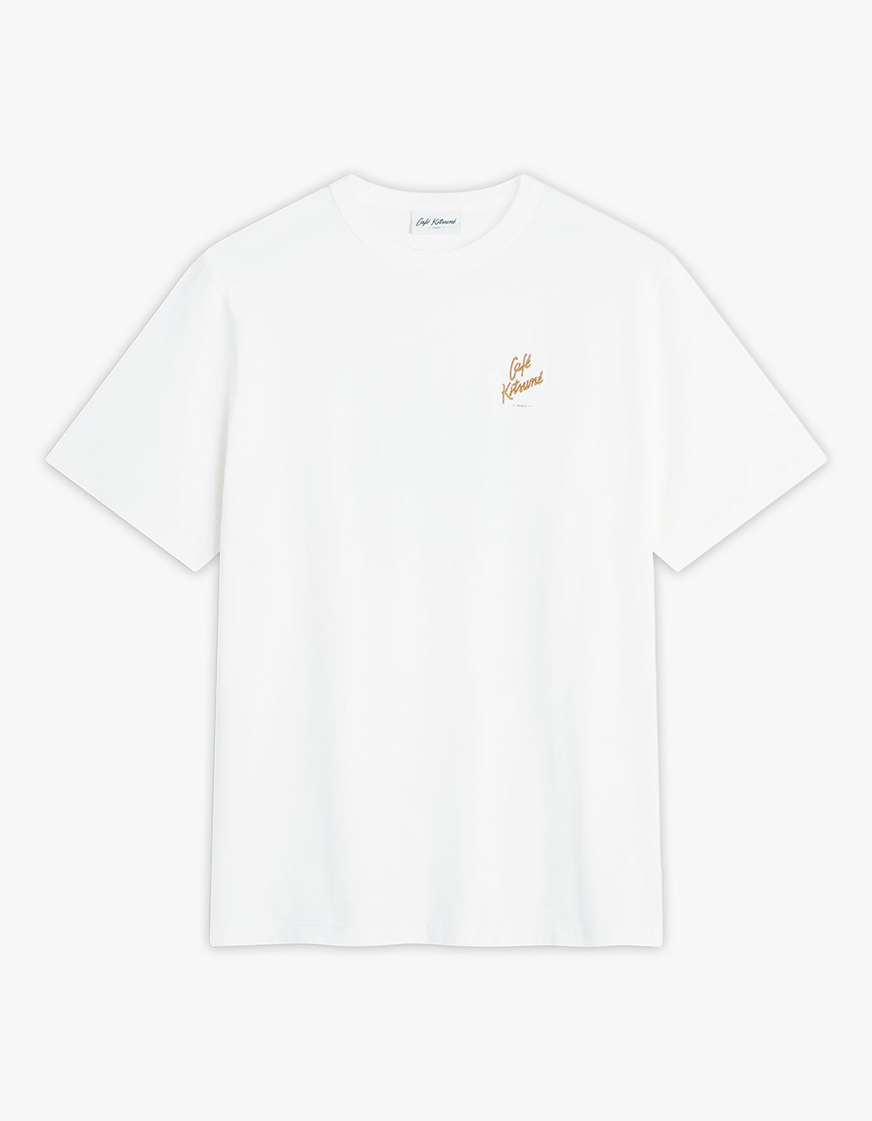 Cafe Kitsune Biking Barista Fox Relax T Shirt - Tapioca