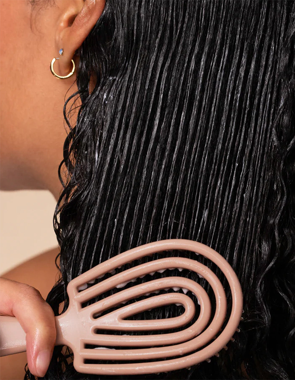 Mini Detangling Flexi Brush - Terracotta