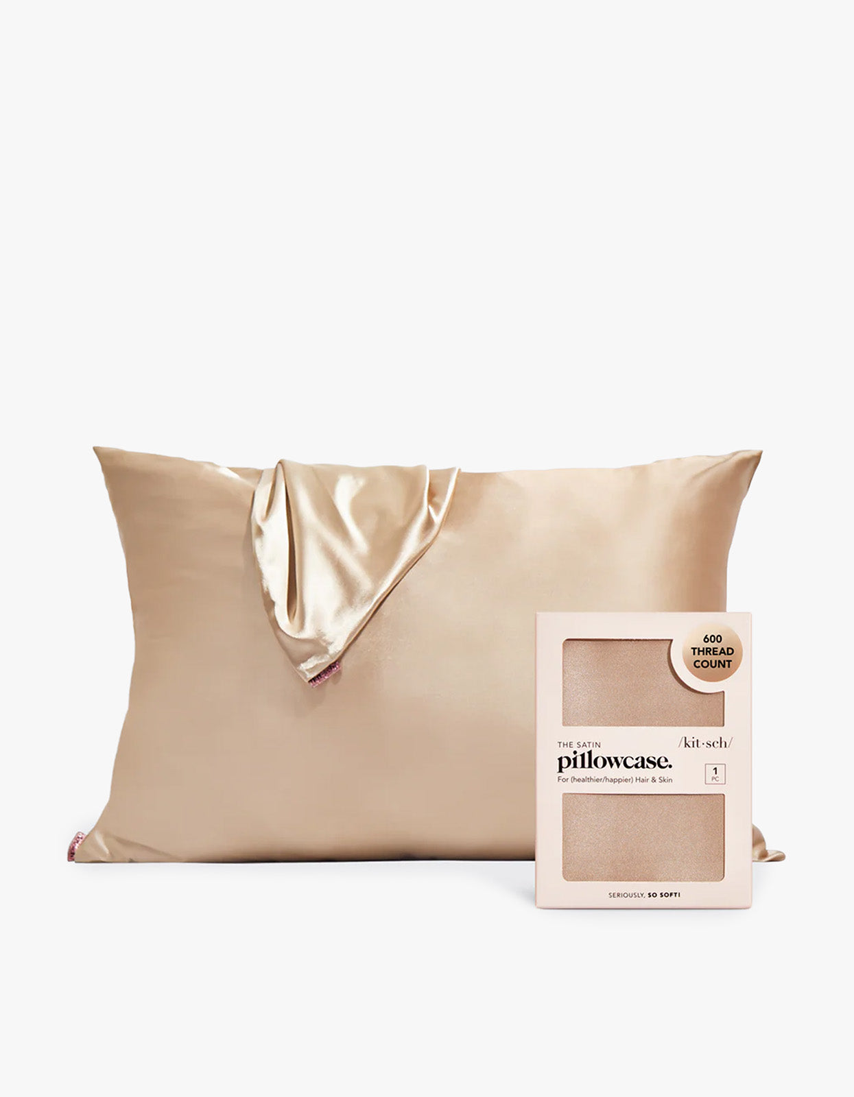 Satin Pillowcase In Champagne