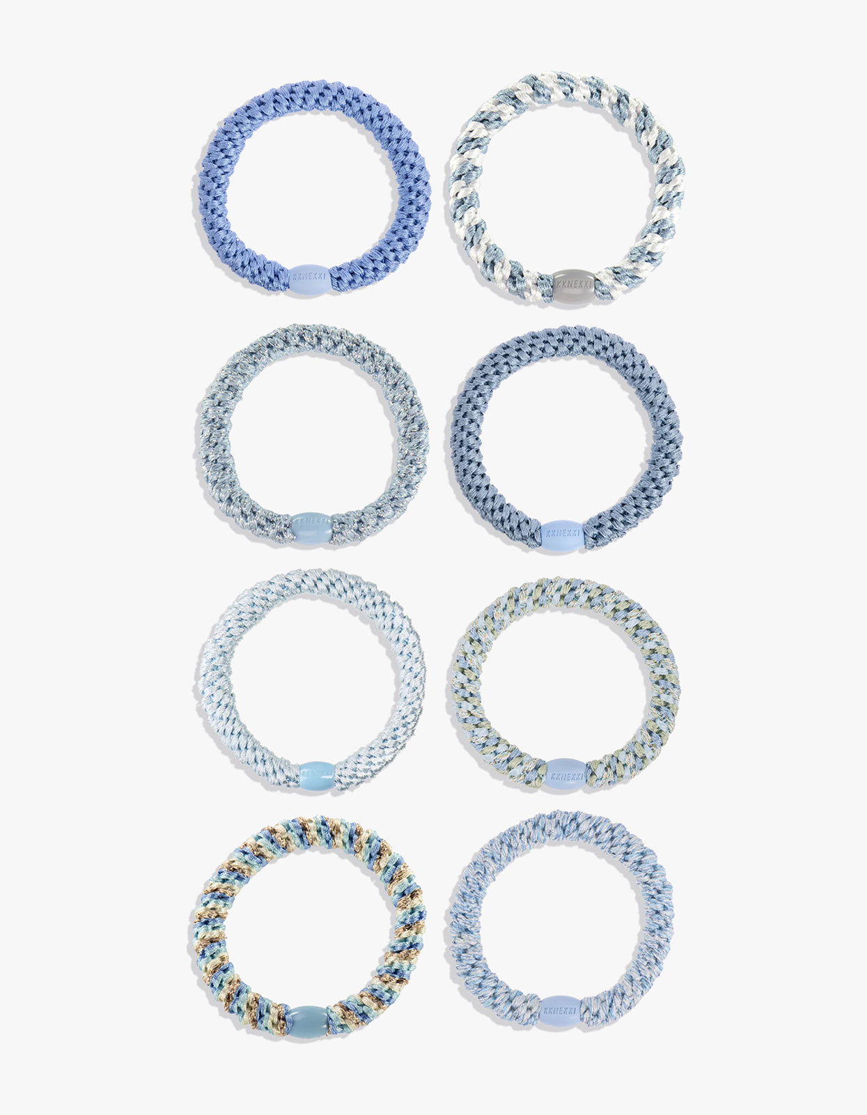 Sky Edition Hair Tie 8 Pack - Sky