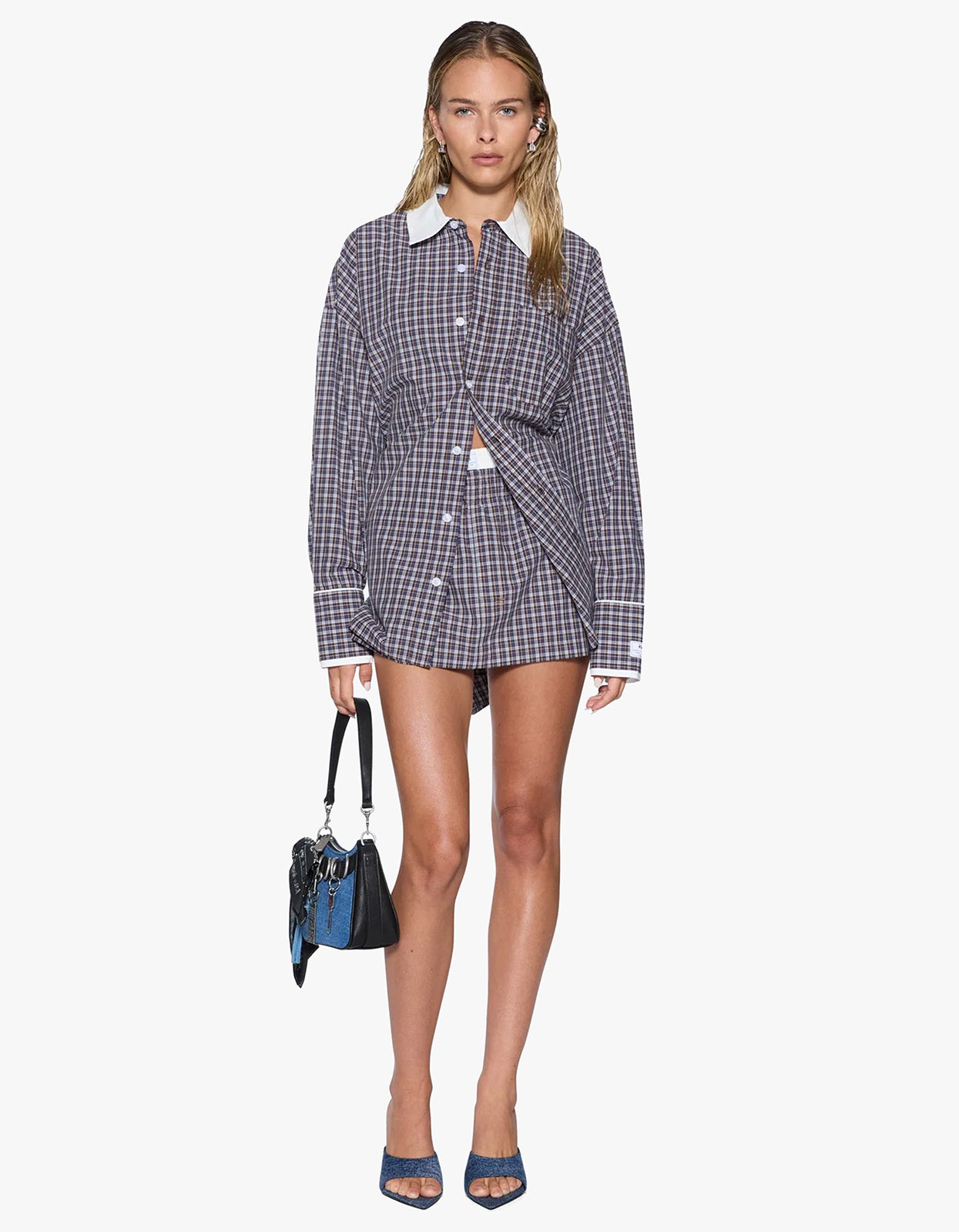 Astra L/S Shirt - White Plaid