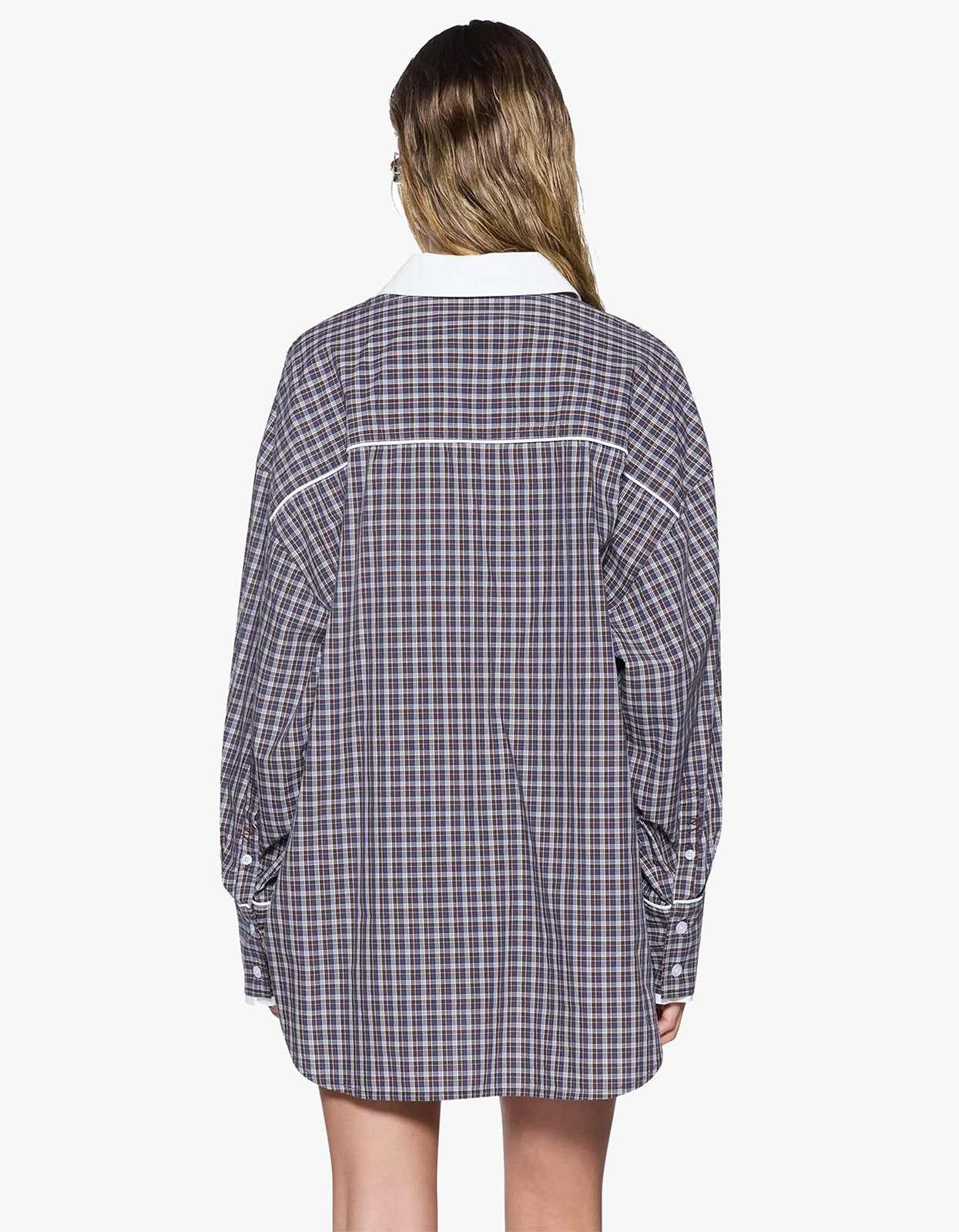 Astra L/S Shirt - White Plaid