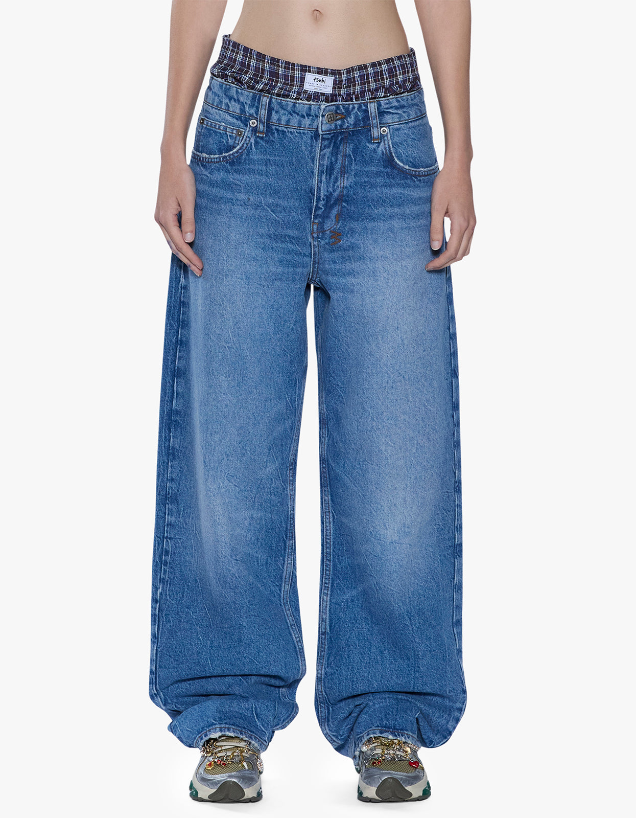 Low Rider Jean - Liberty Blue Plaid