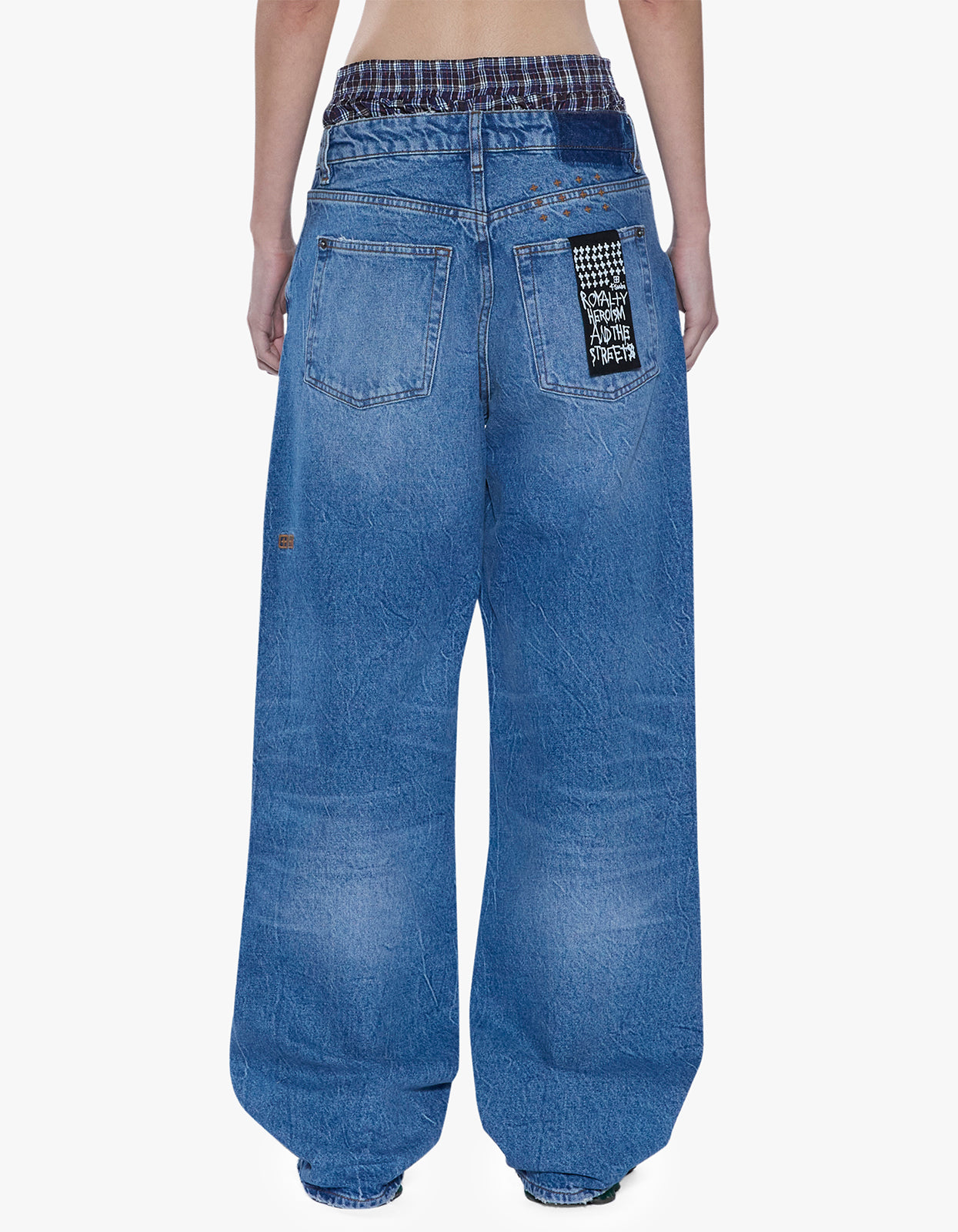 Low Rider Jean - Liberty Blue Plaid