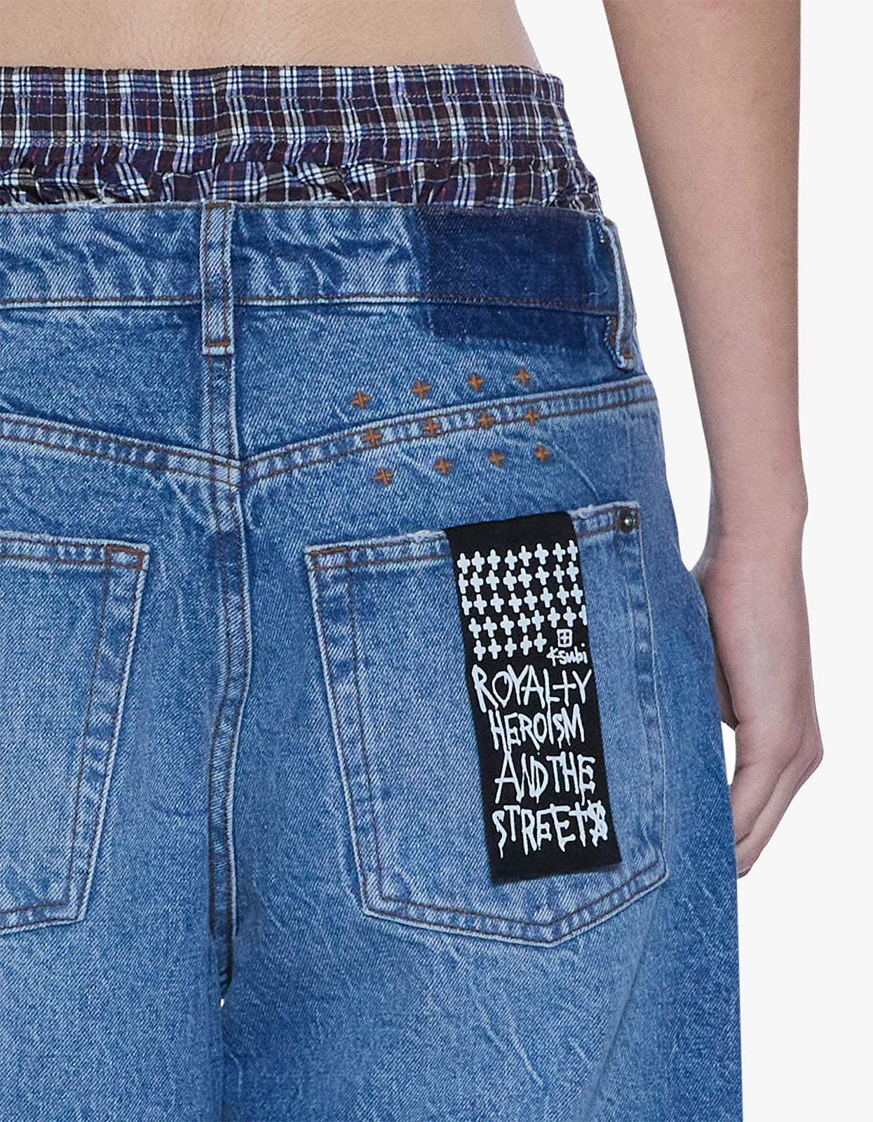 Low Rider Jean - Liberty Blue Plaid