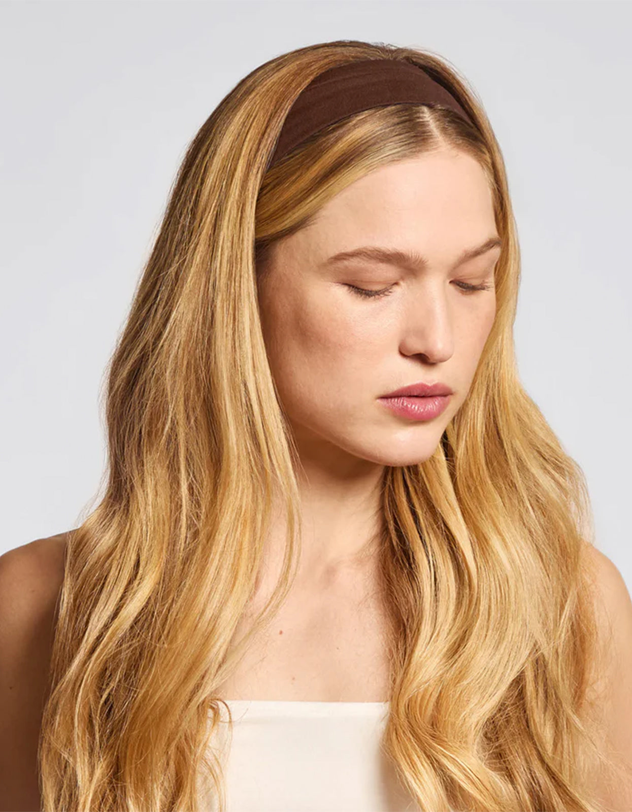 Recycled Fabric Active Headbands 3Pc Set - Rosewood