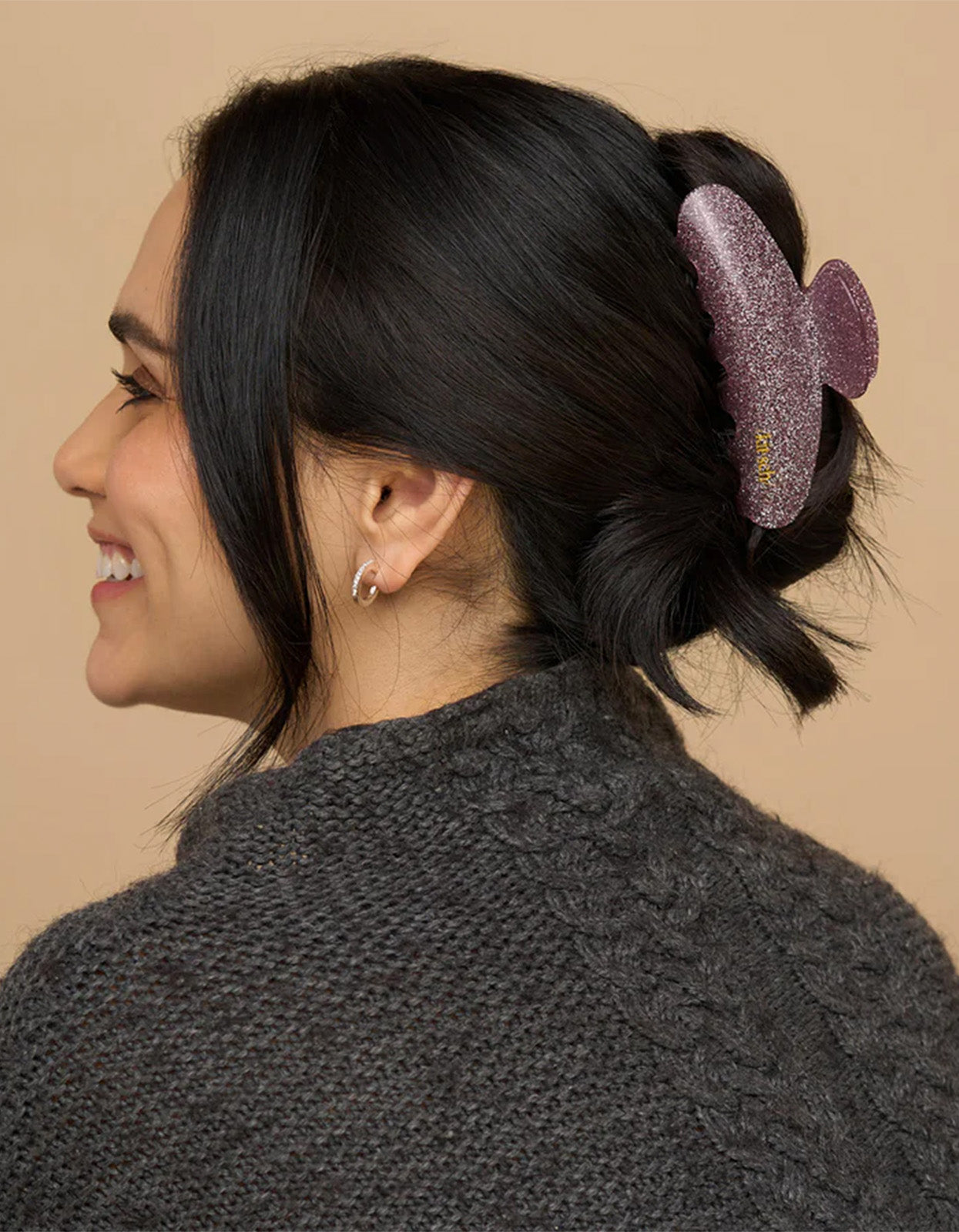 Claw Clip - Pink Glitter