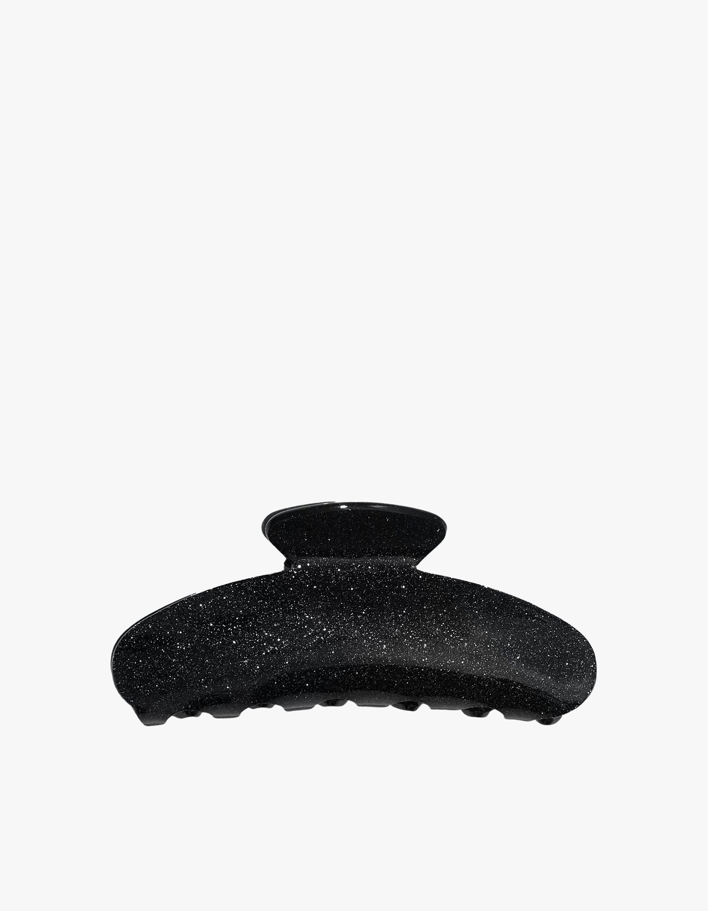 Recycled Plastic Claw Clip - Black Glitter