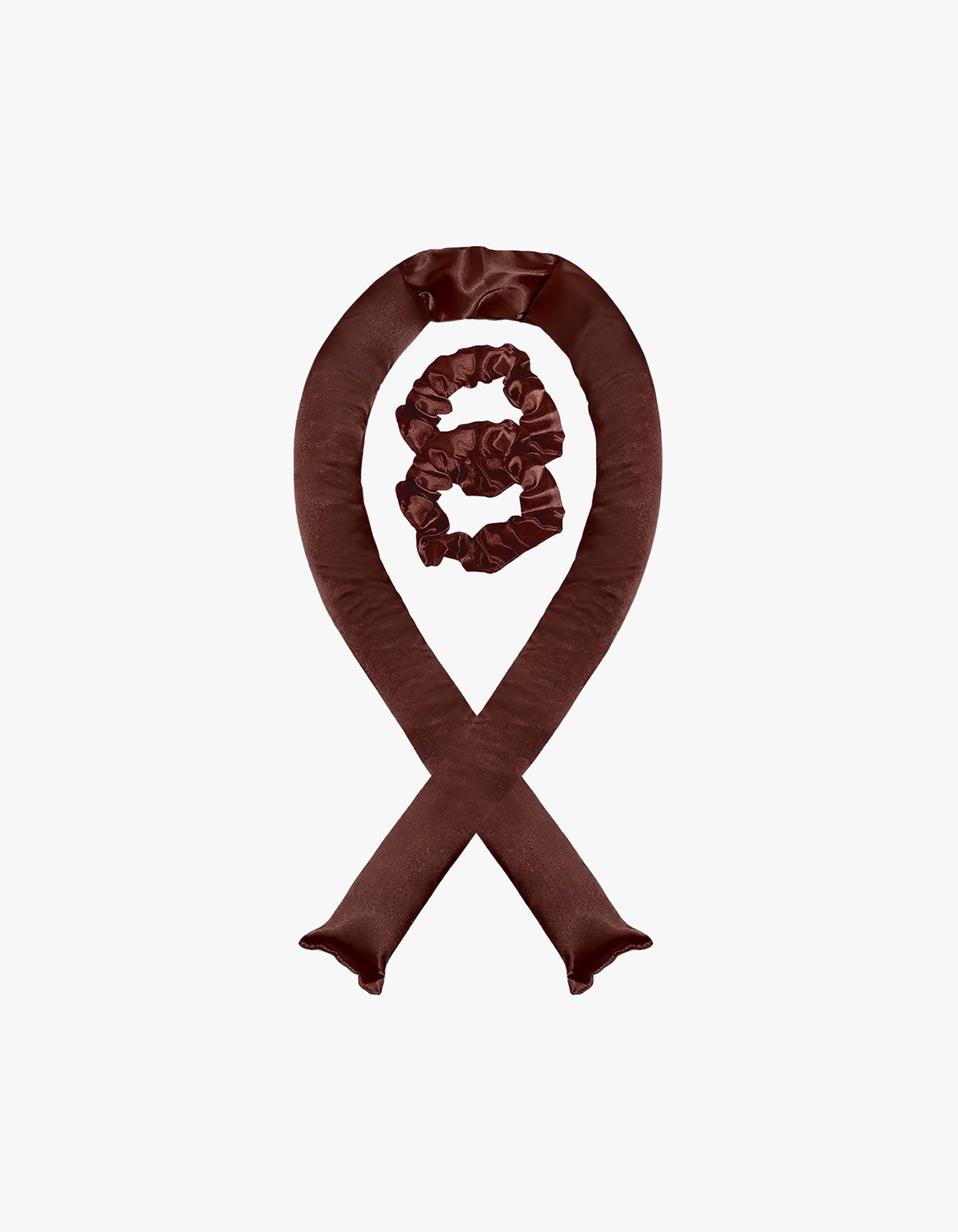 Xl Satin Heatless Curling Set - Chocolate