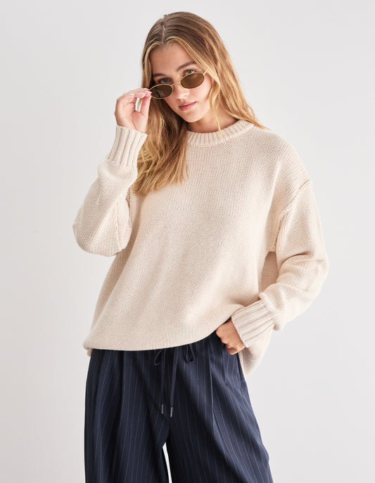 Kai Knit Crew - Cream
