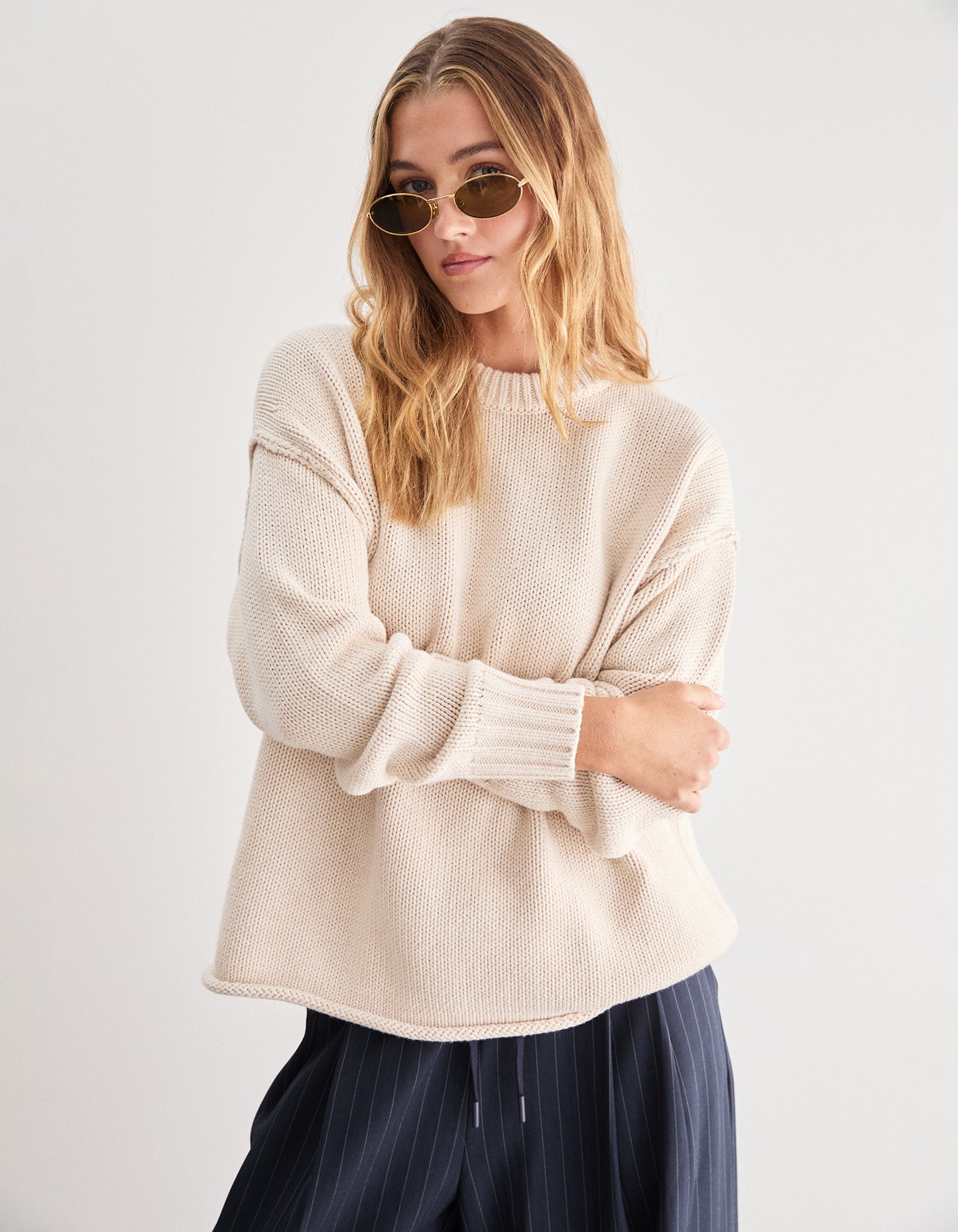 Kai Knit Crew - Cream