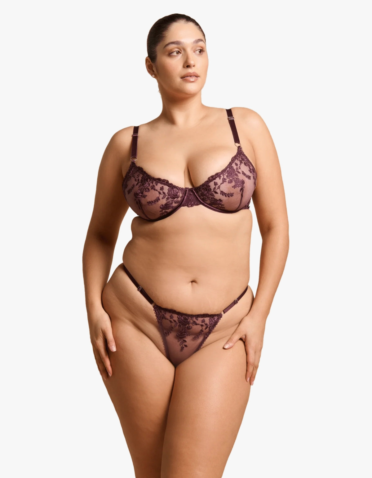 Nicolette Underwire - Raisin