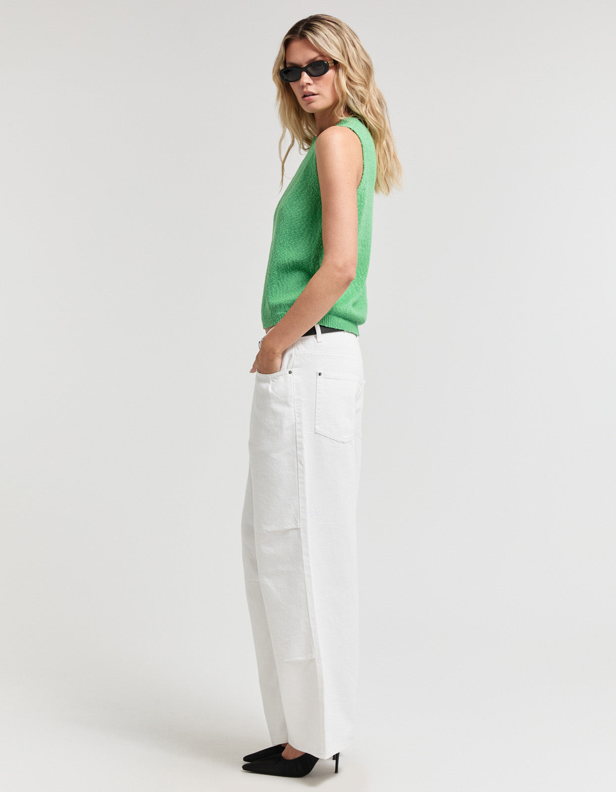 Katia Knit Vest - Green