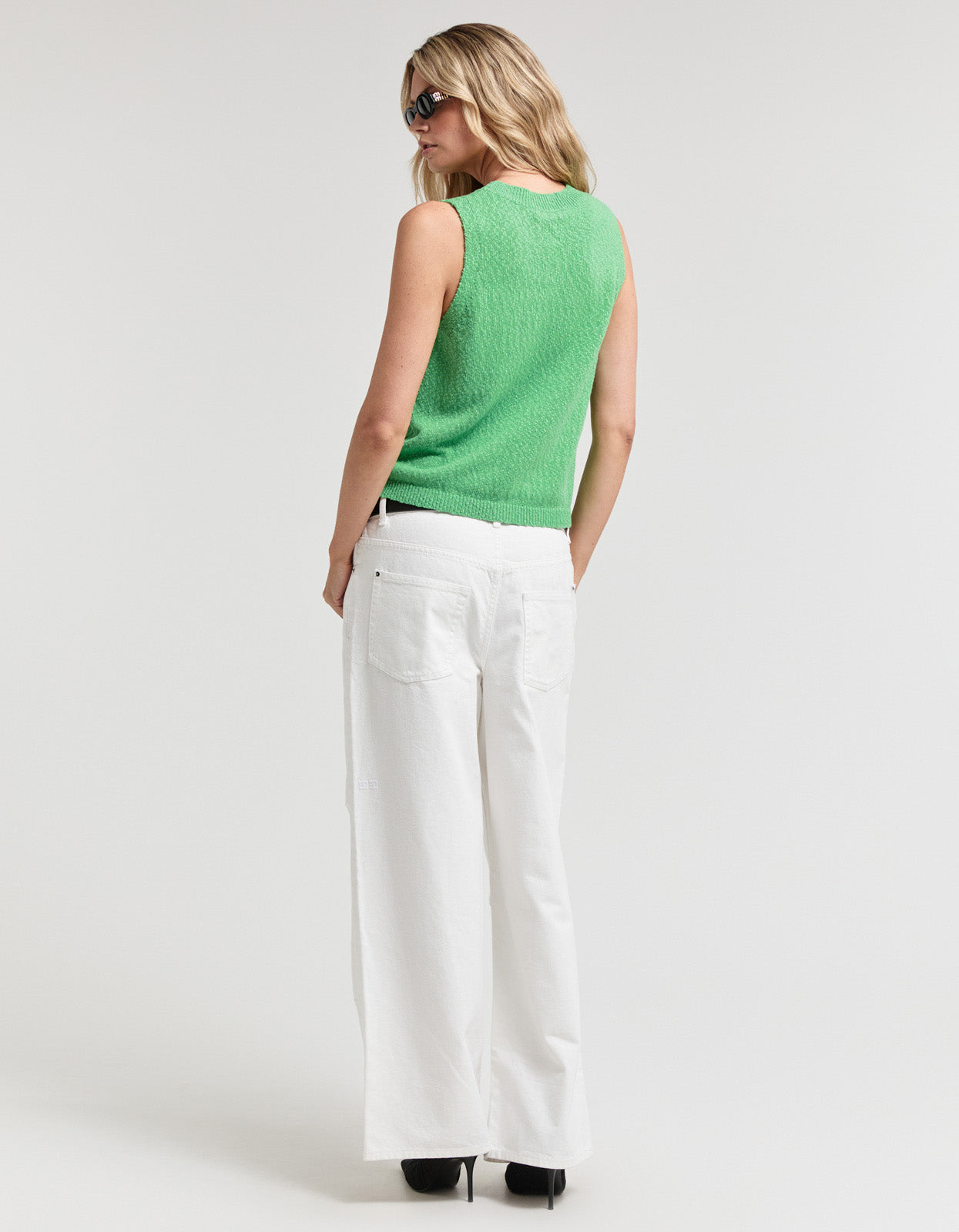 Katia Knit Vest - Green