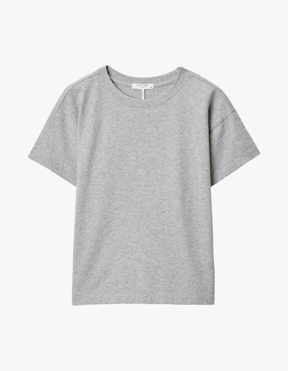 Kelly Boxy Jersey Tee - Heather Grey