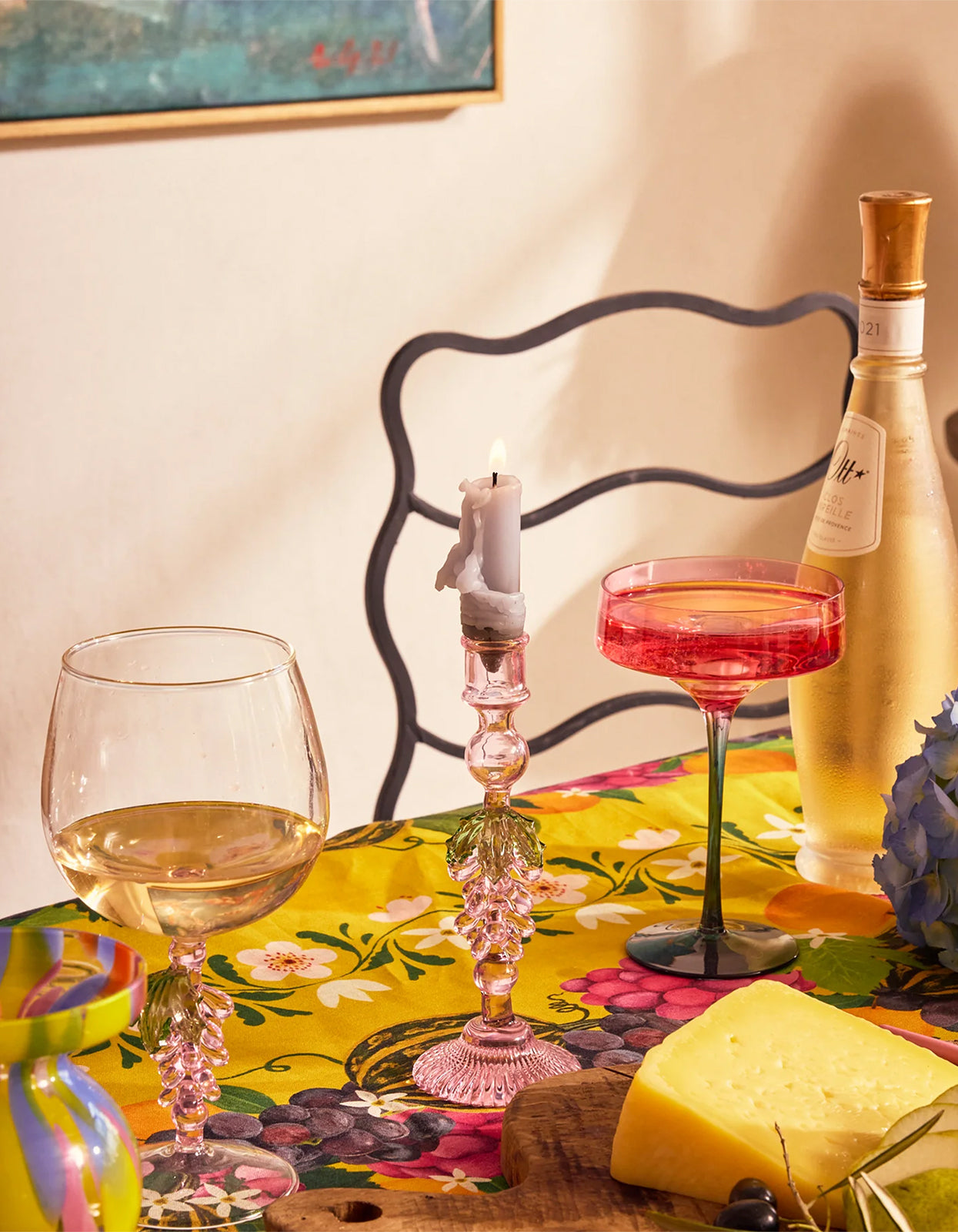 Isle Of Pink Margarita Glass 2P Set