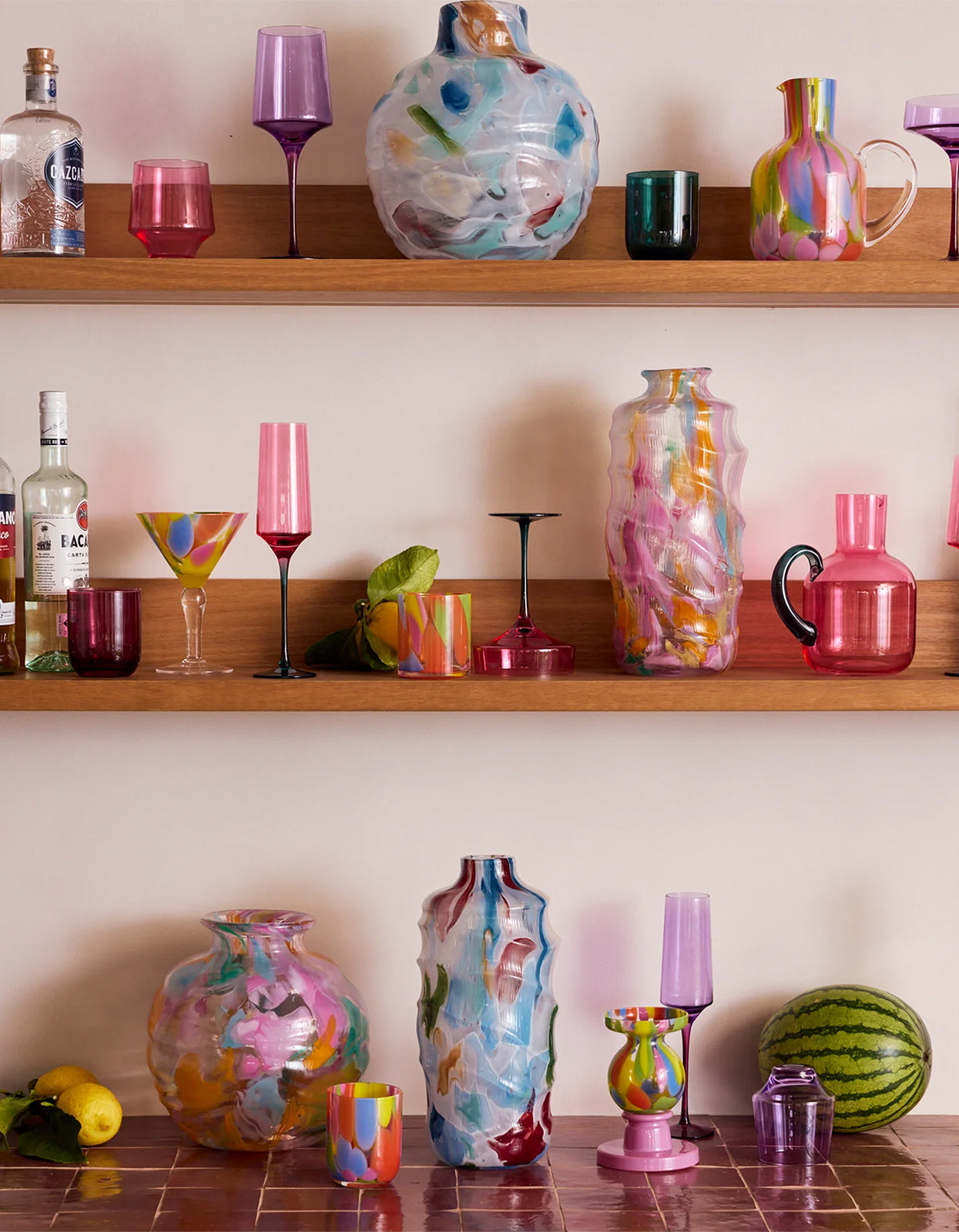 Isle Of Pink Margarita Glass 2P Set