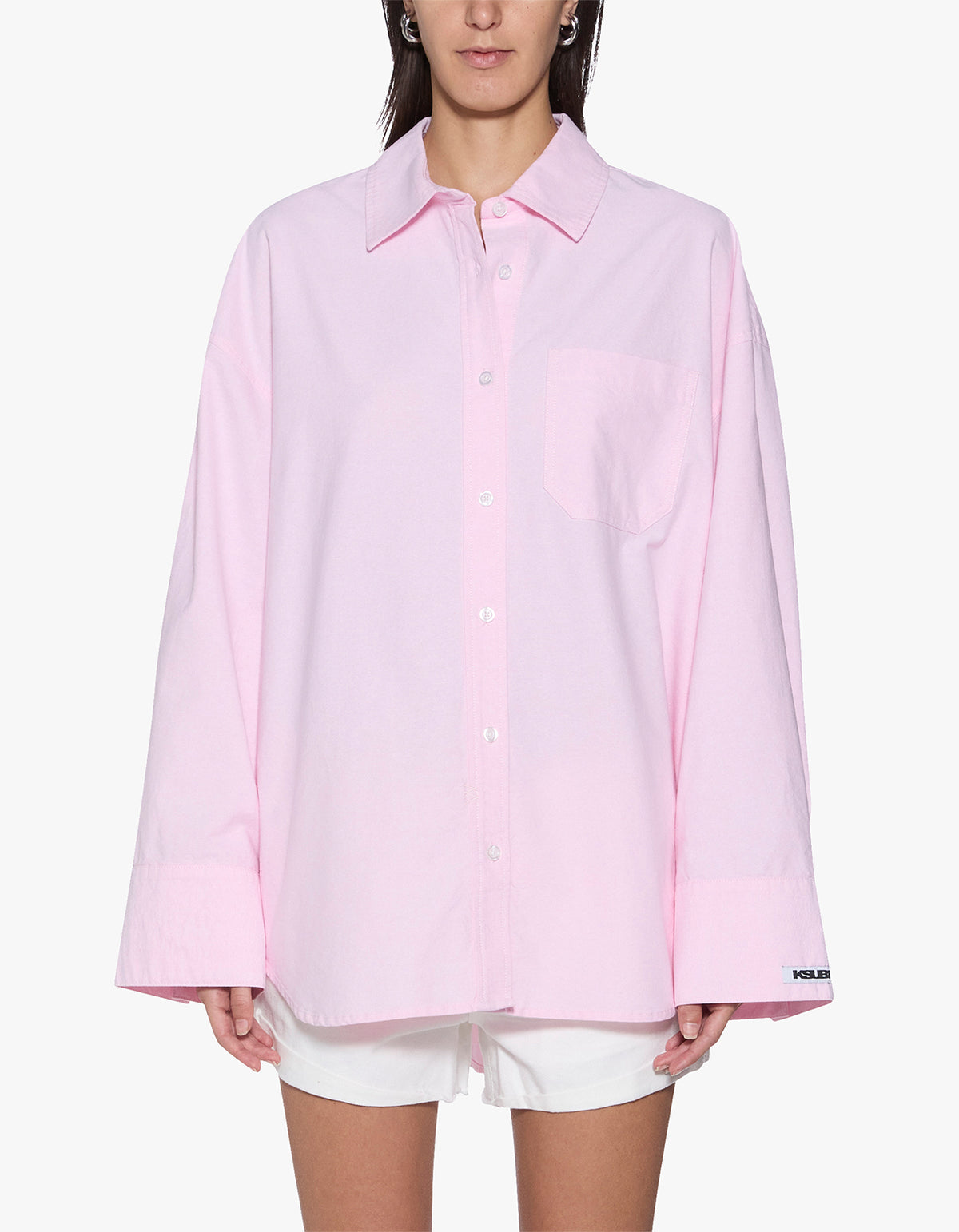 Astra L/S Shirt - Pink Oxford