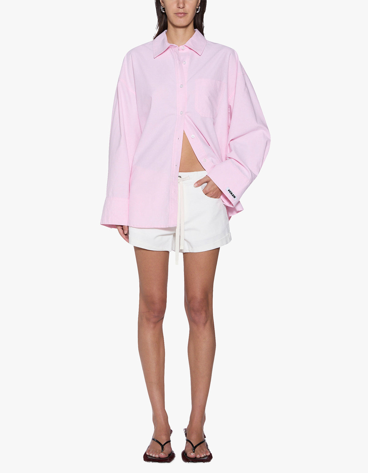 Astra L/S Shirt - Pink Oxford